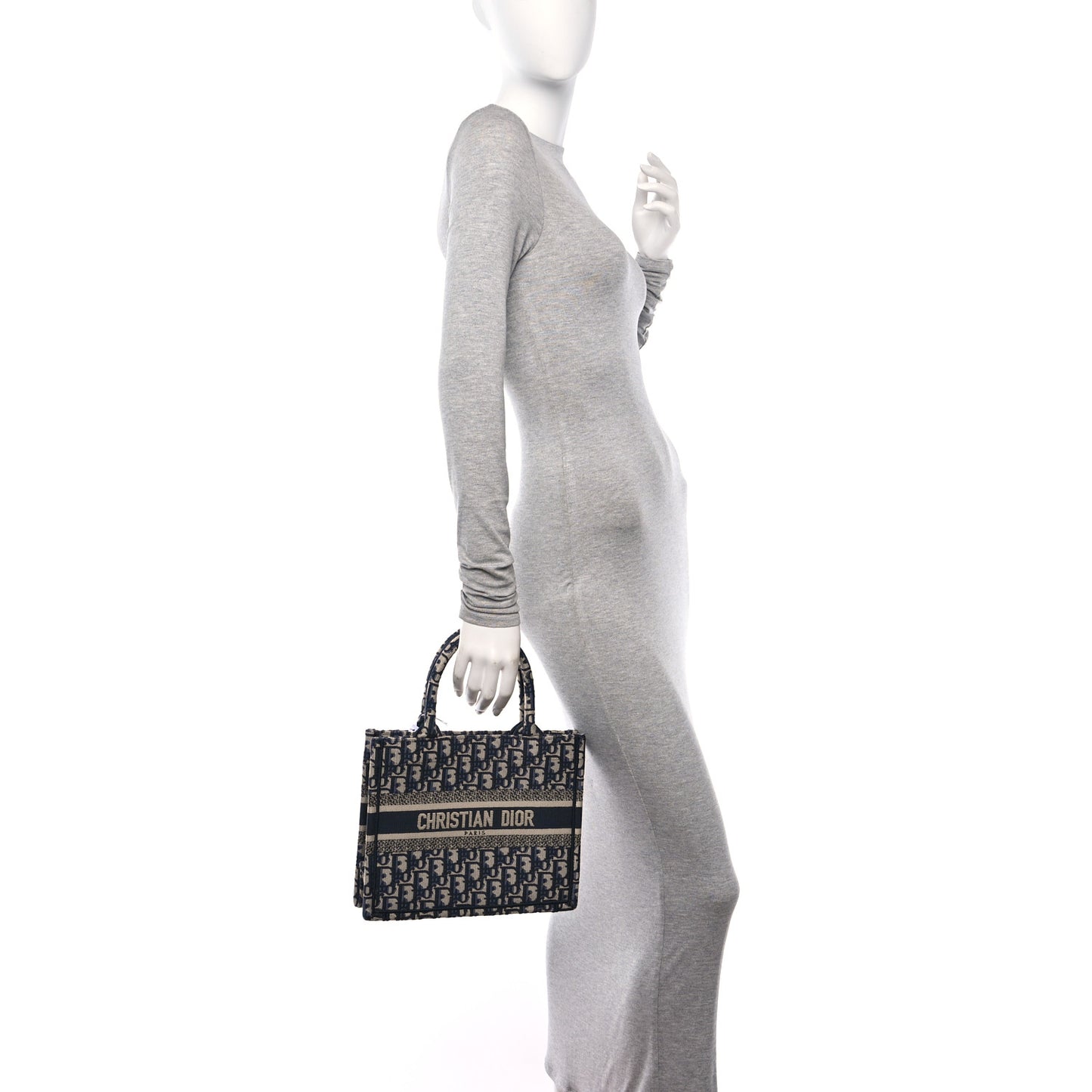 Oblique Small Book Tote Blue Multicolor