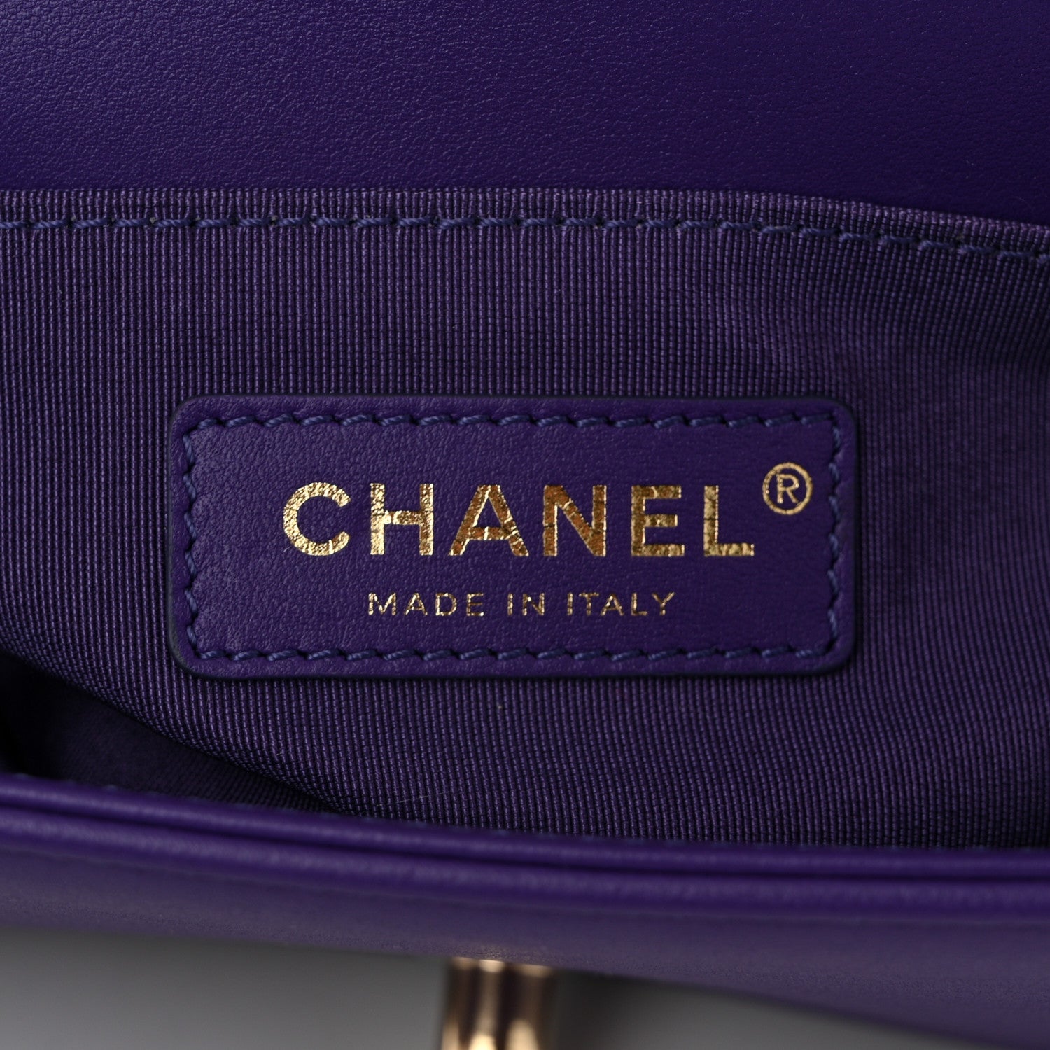 Chanel Calfskin Quilted Small Boy Flap Purple 6 of 10