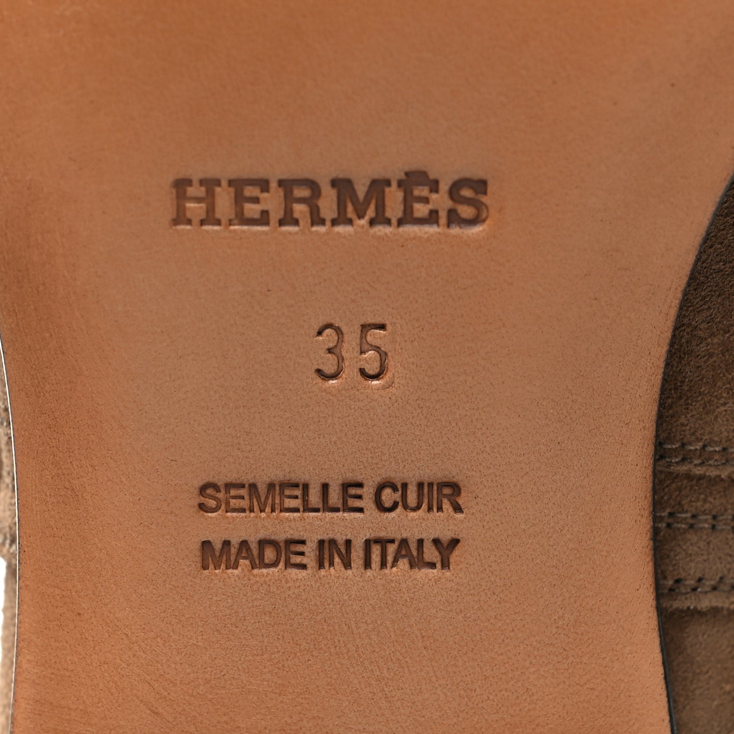 Suede Calfskin Neo Ankle Boots 35 Etoupe