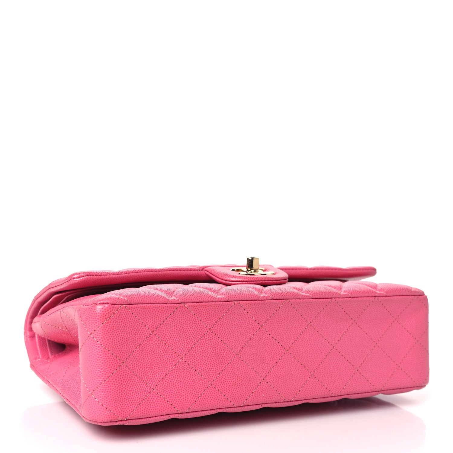 Chanel Caviar Quilted Medium Double Flap Pink 4 of 10