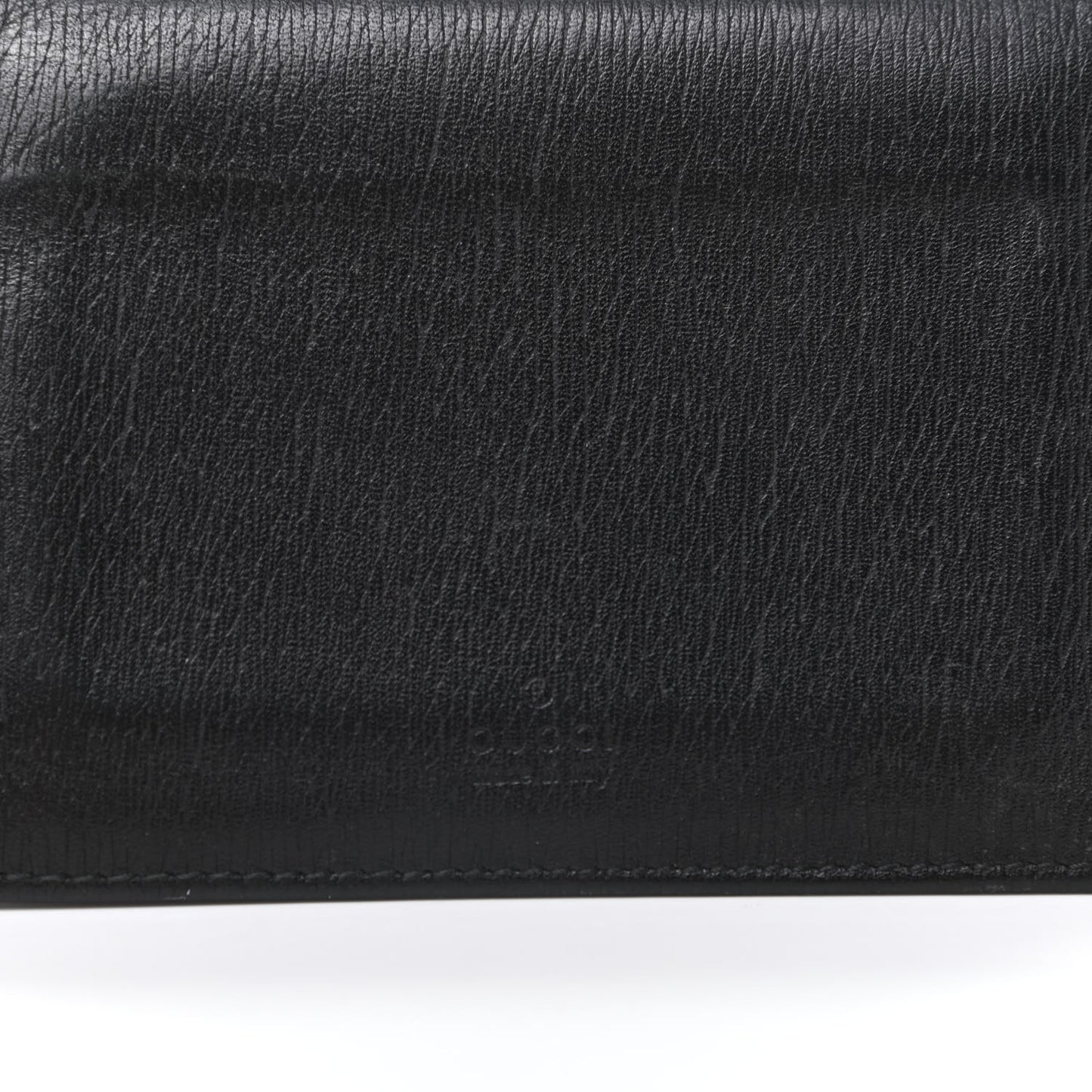 Calfskin Train Pass Case Black