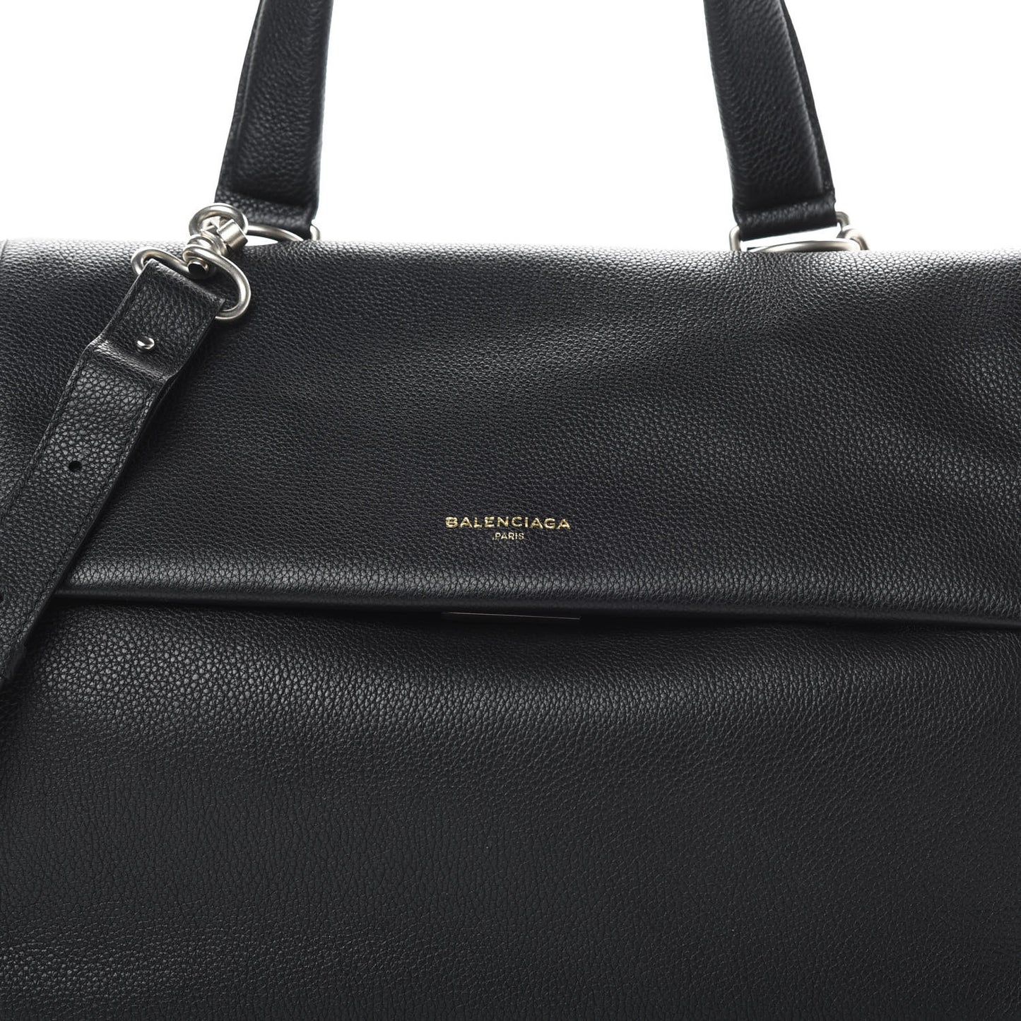 Veau Grana Medium Tool Satchel Black