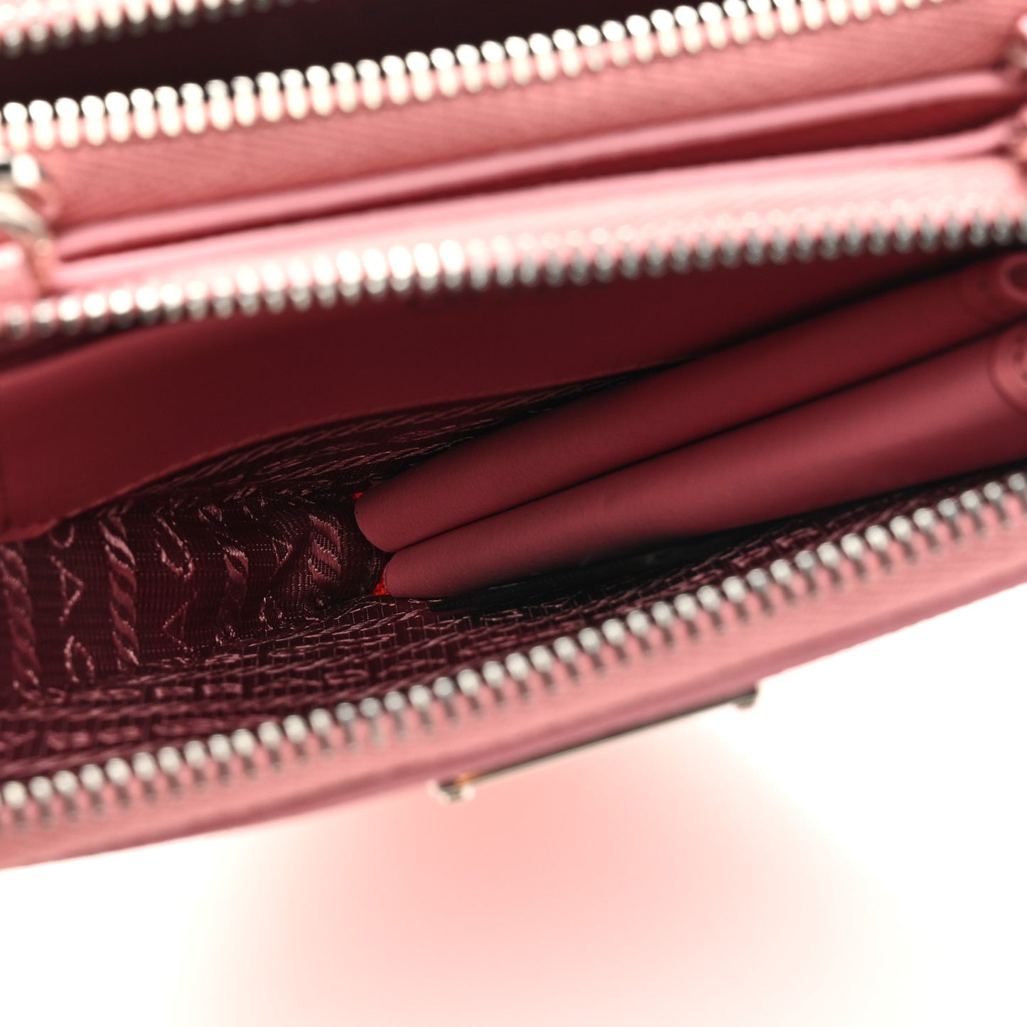Saffiano Mini Triangle Crossbody Pouch Petalo
