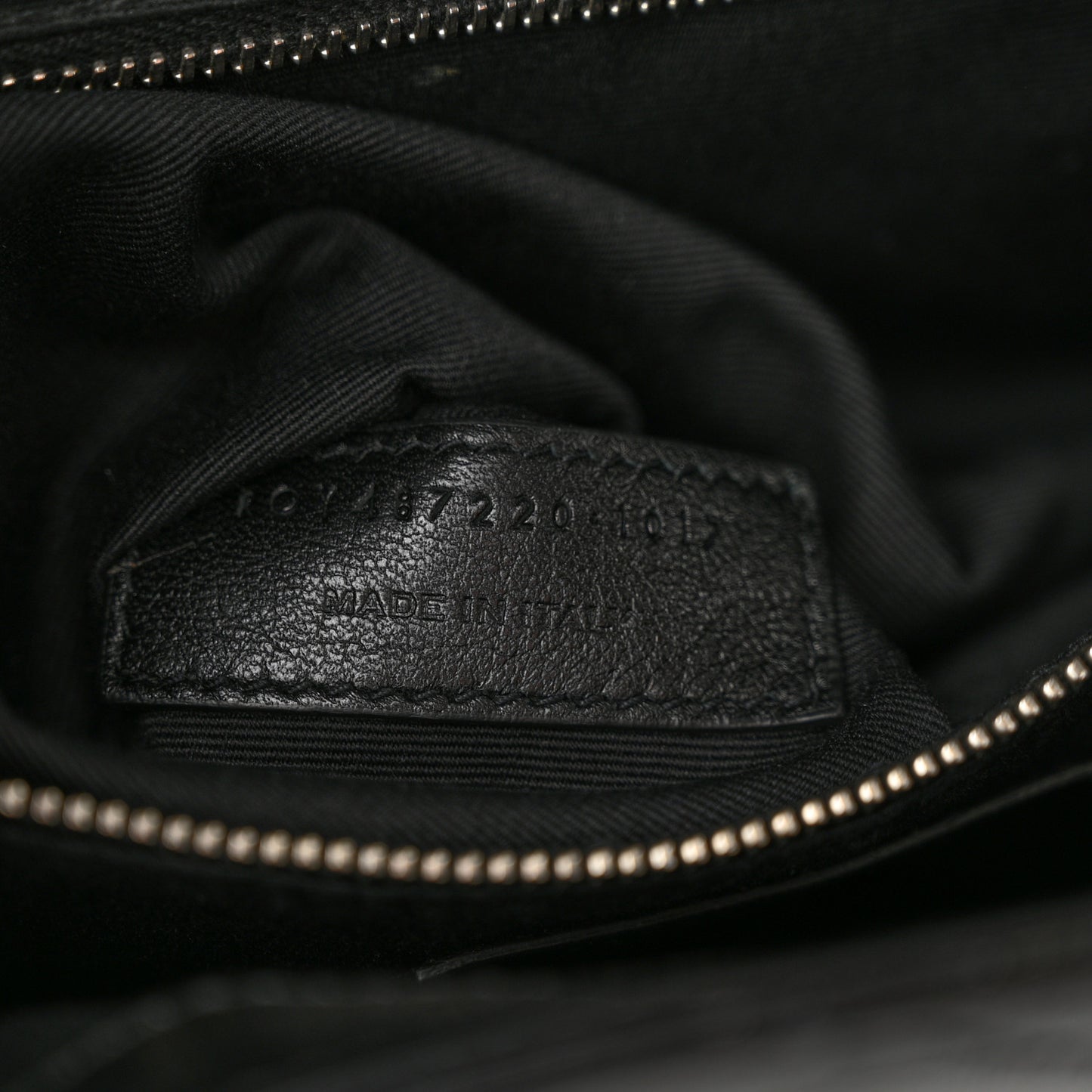 SAINT LAURENT Calfskin Y Quilted Monogram Small Loulou Backpack Black
