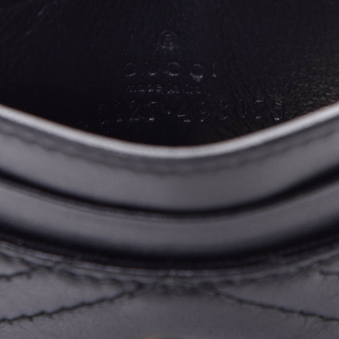 Calfskin Matelasse GG Marmont Card Holder Black