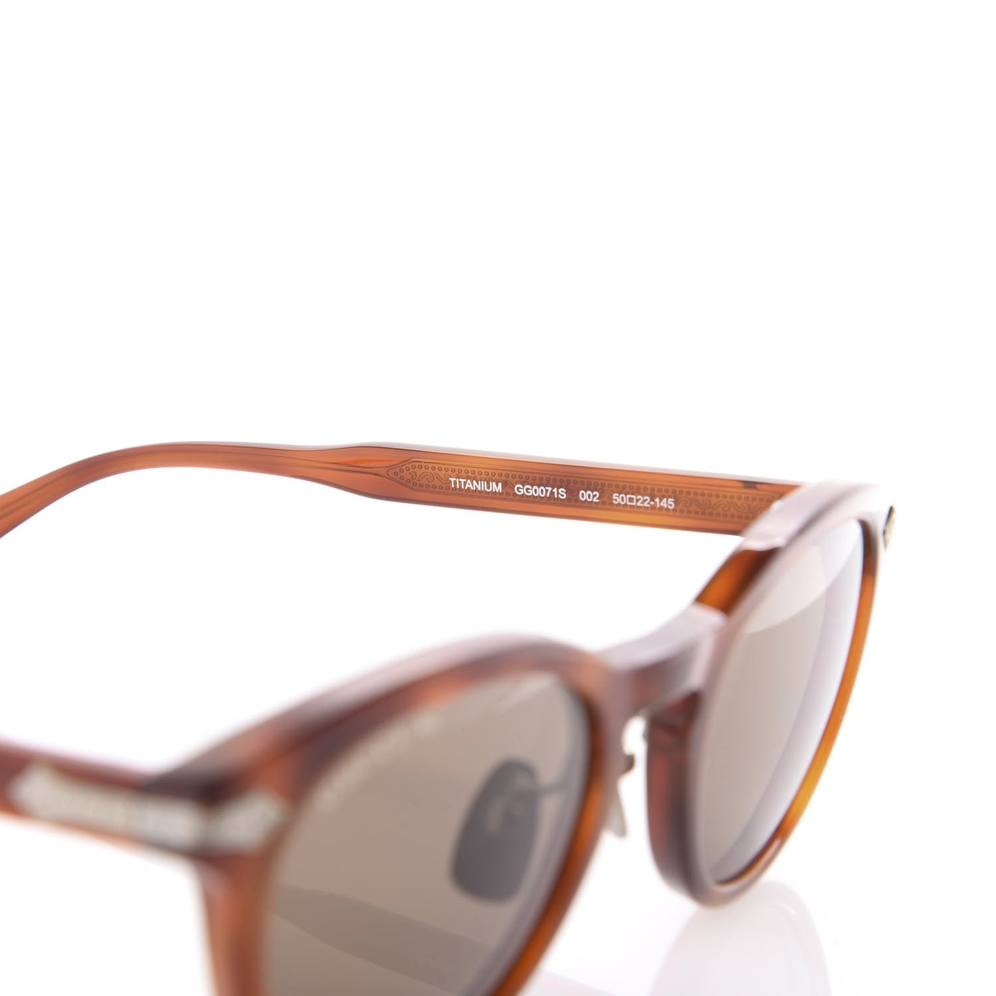 Acetate Round Metal Sunglasses GG0071S Havana