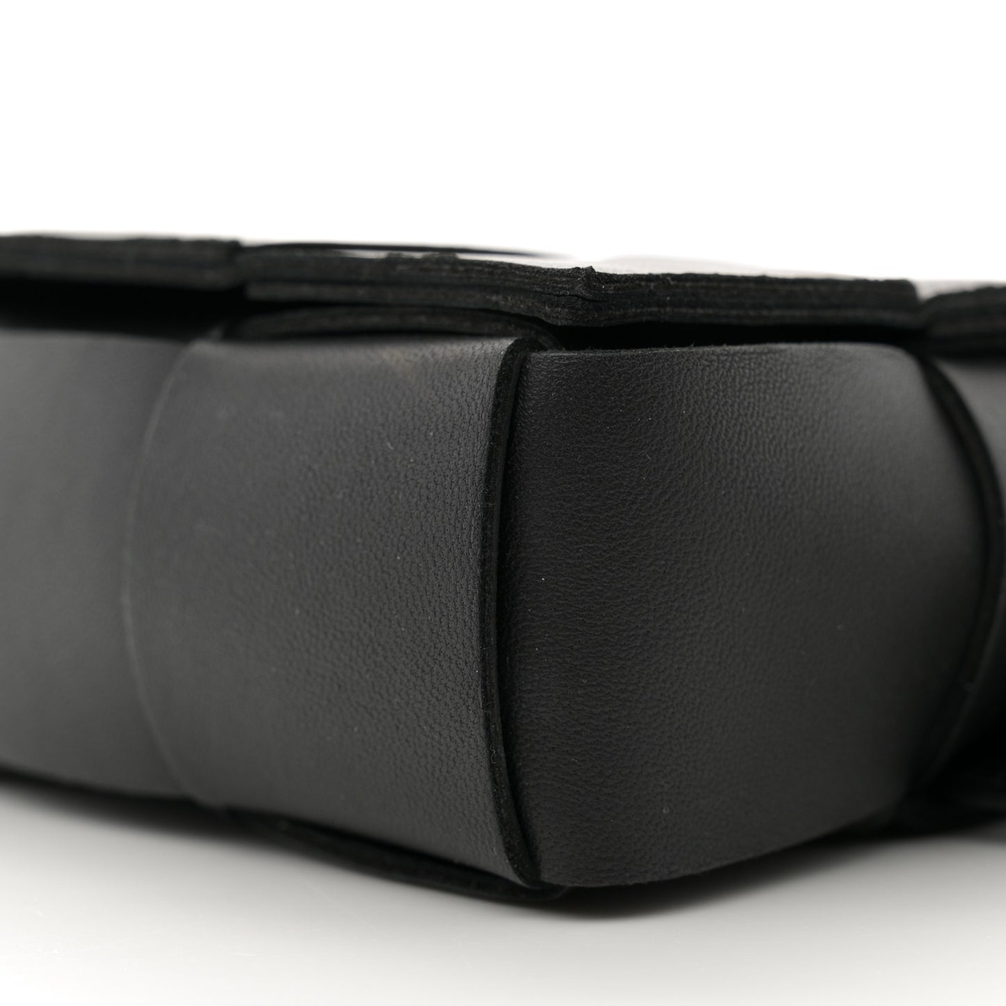 Nappa Maxi Intreccio The Belt Cassette Bag Black
