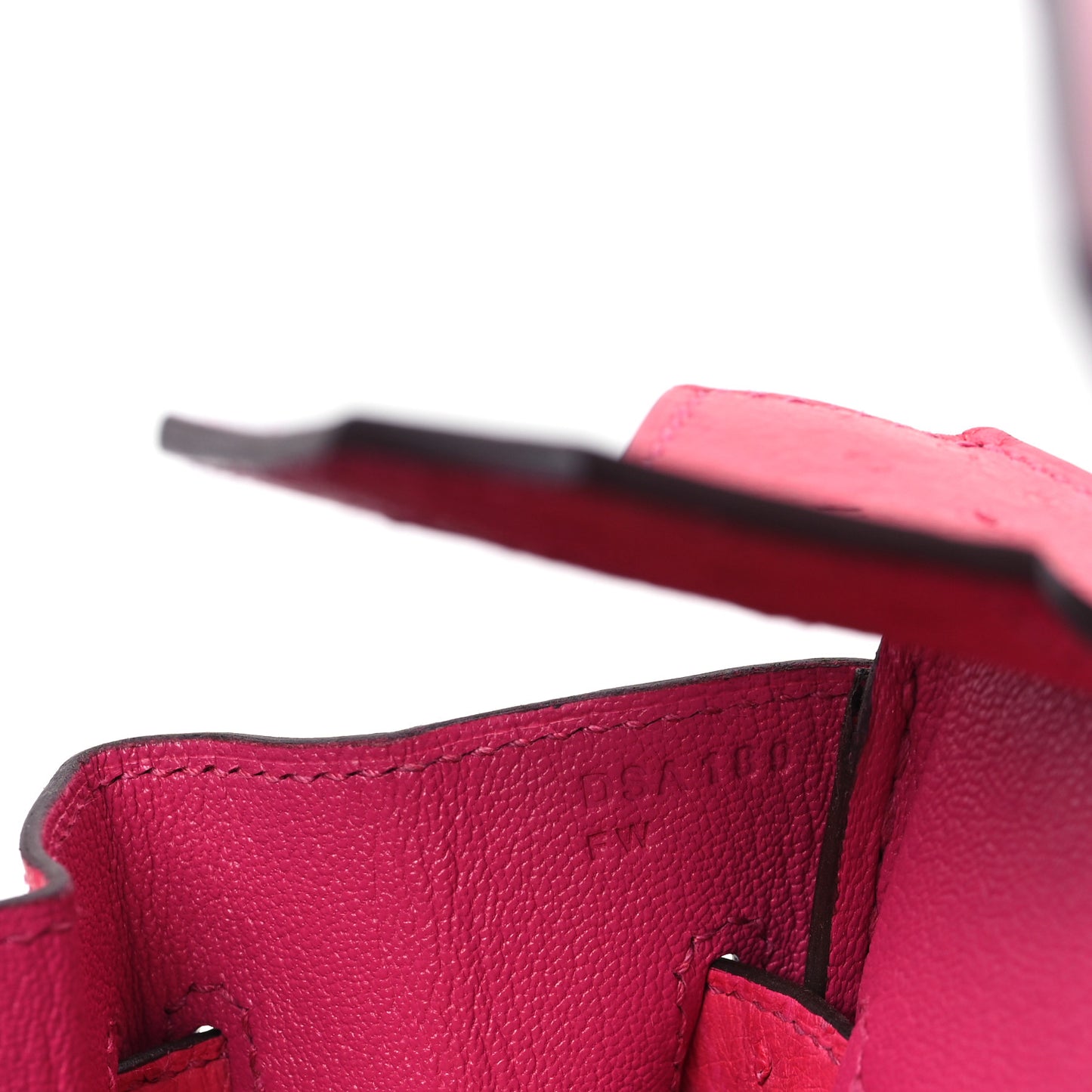 Ostrich Birkin 30 Rose Tyrien