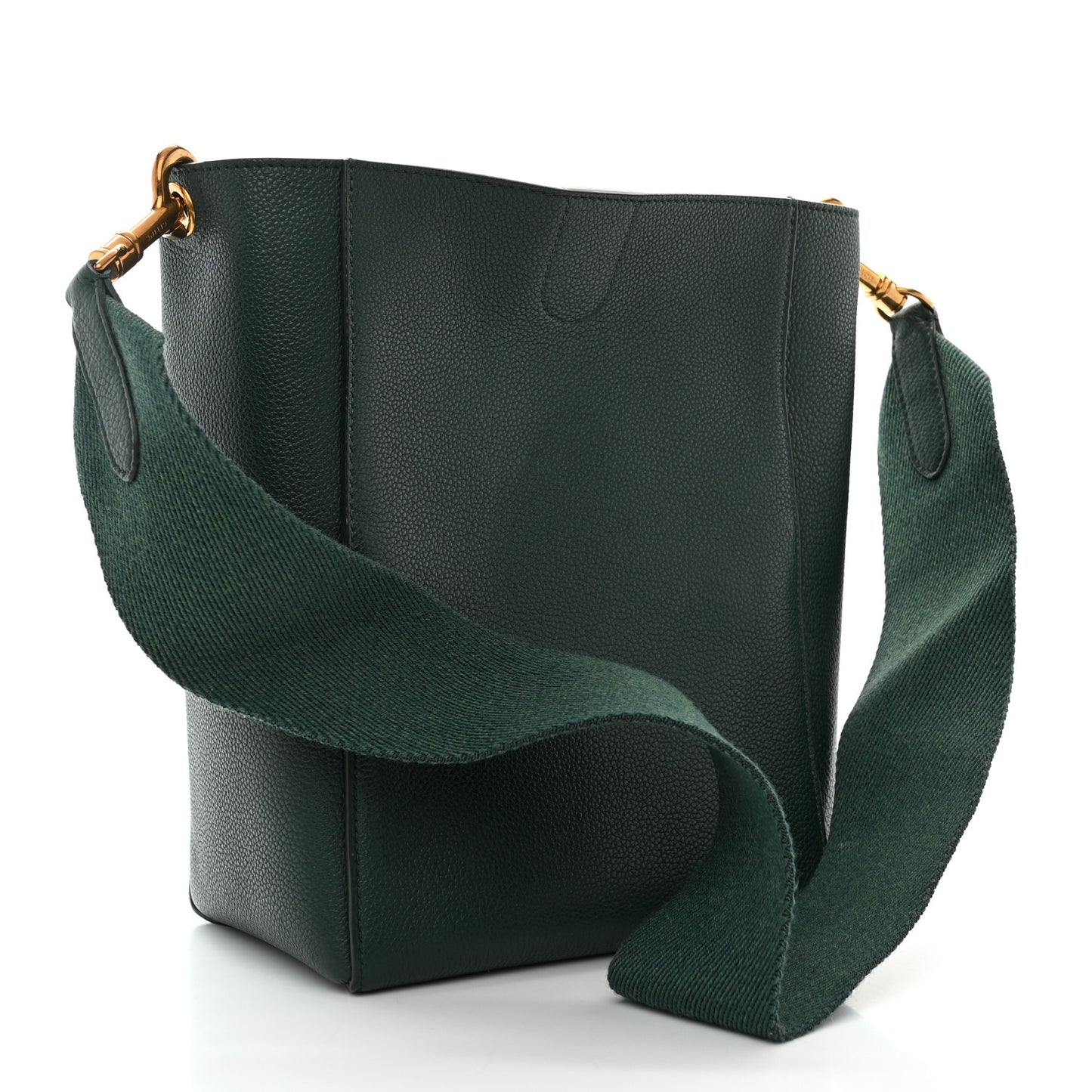 Soft Grained Calfskin Small Sangle Bucket Bag Amazone