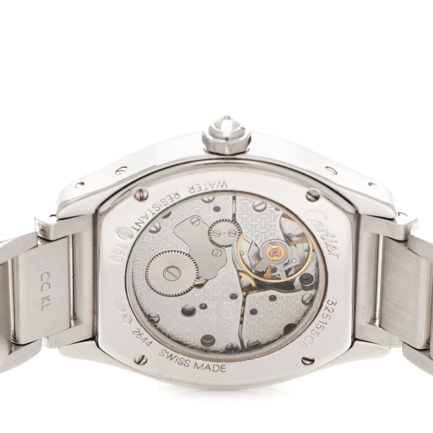 18K White Gold Diamond Bezel 28mm Tortue Francaise Manual Winding Watch