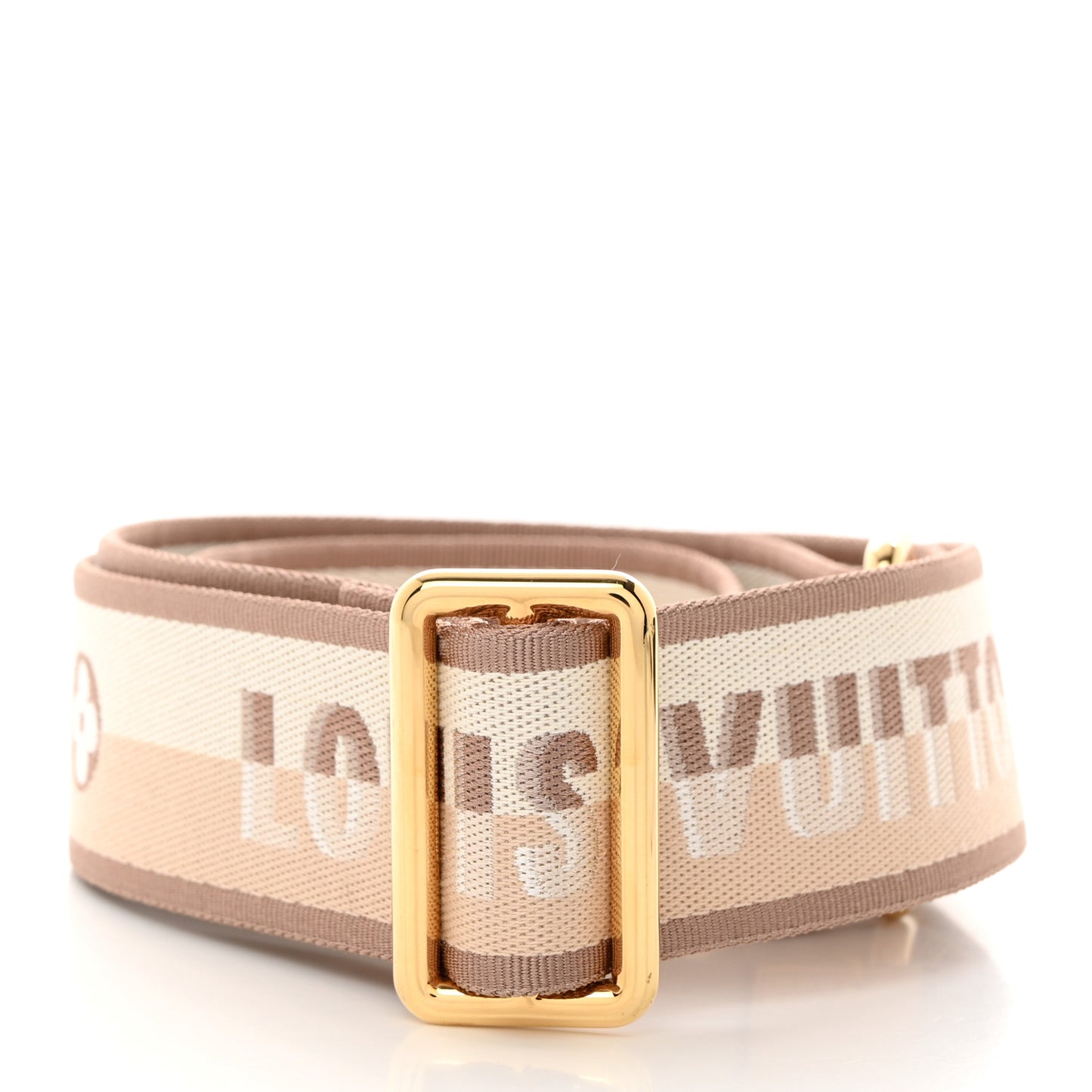 Jacquard Neverfull BB Shoulder Strap Beige Brown