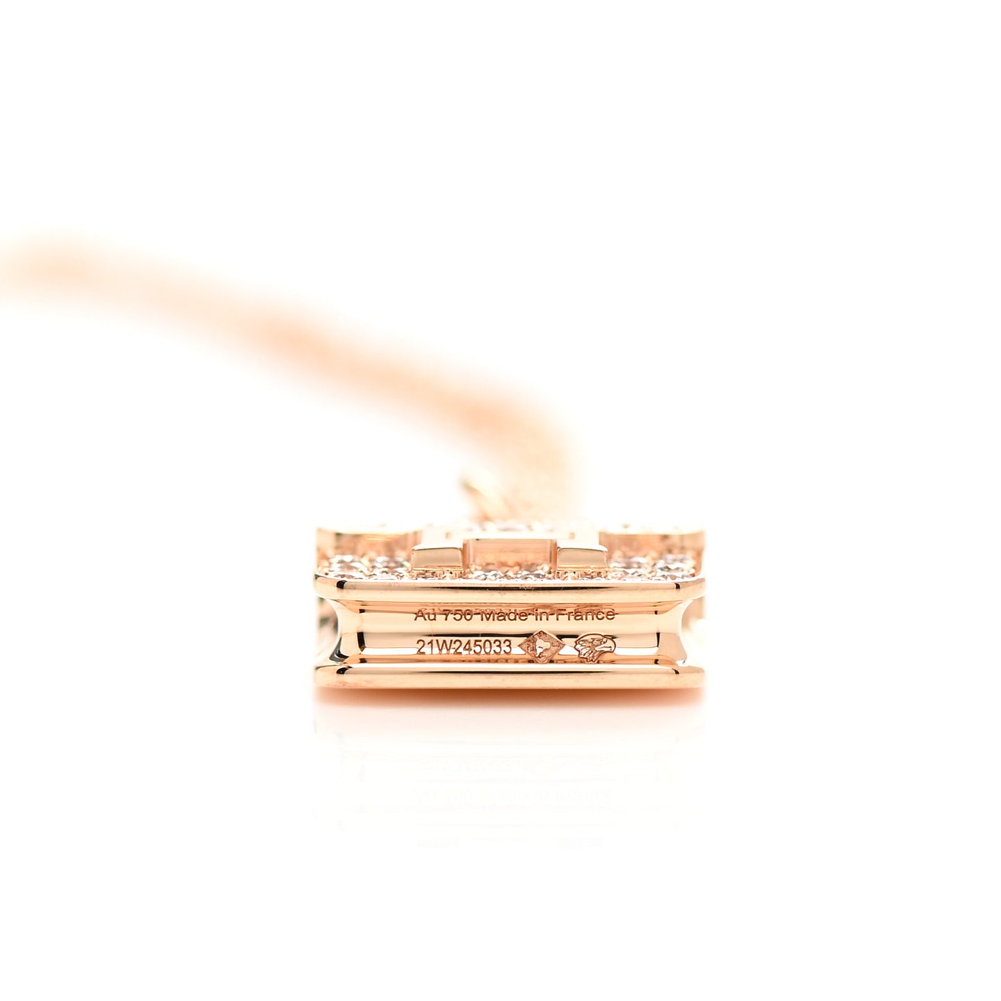 18K Rose Gold Diamond Constance Amulettes Pendant Necklace