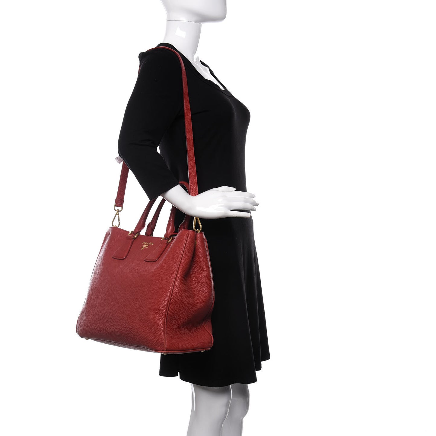 Vitello Daino Tote Rosso