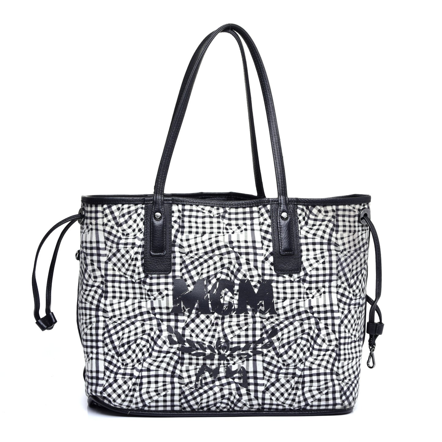 Visetos Medium Liz Reversible Shopper Tote Black