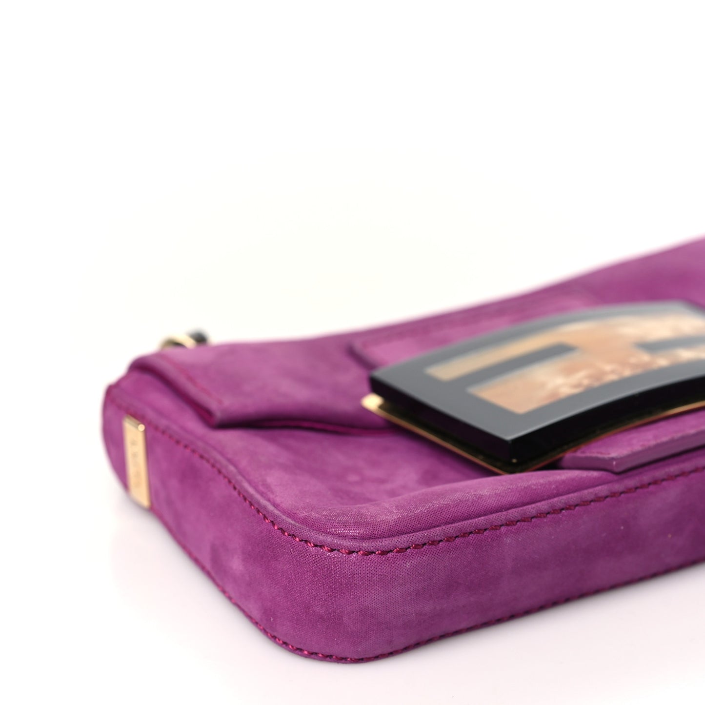 Vitello Savana Mini Baguette Cyclamen Turtle