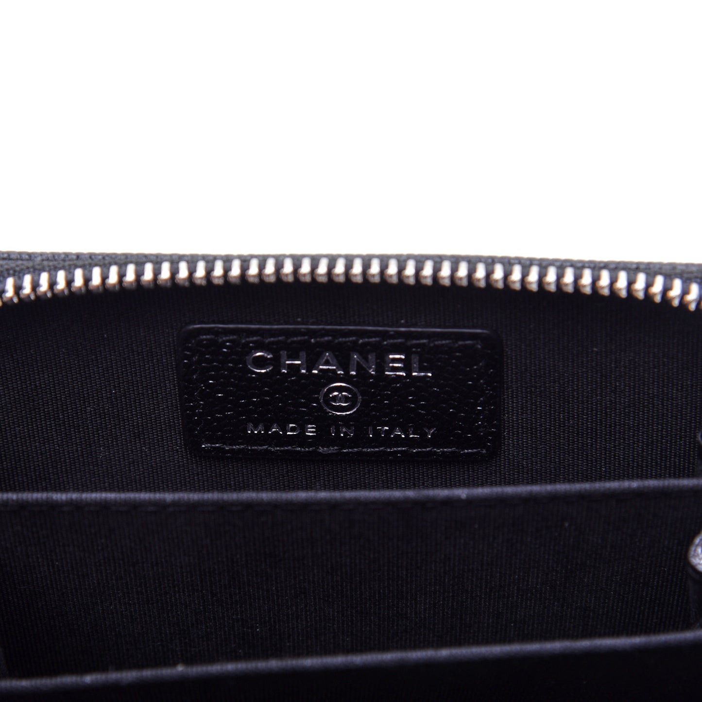 Caviar CC Small Zip Around Coin Purse Black Blue Green