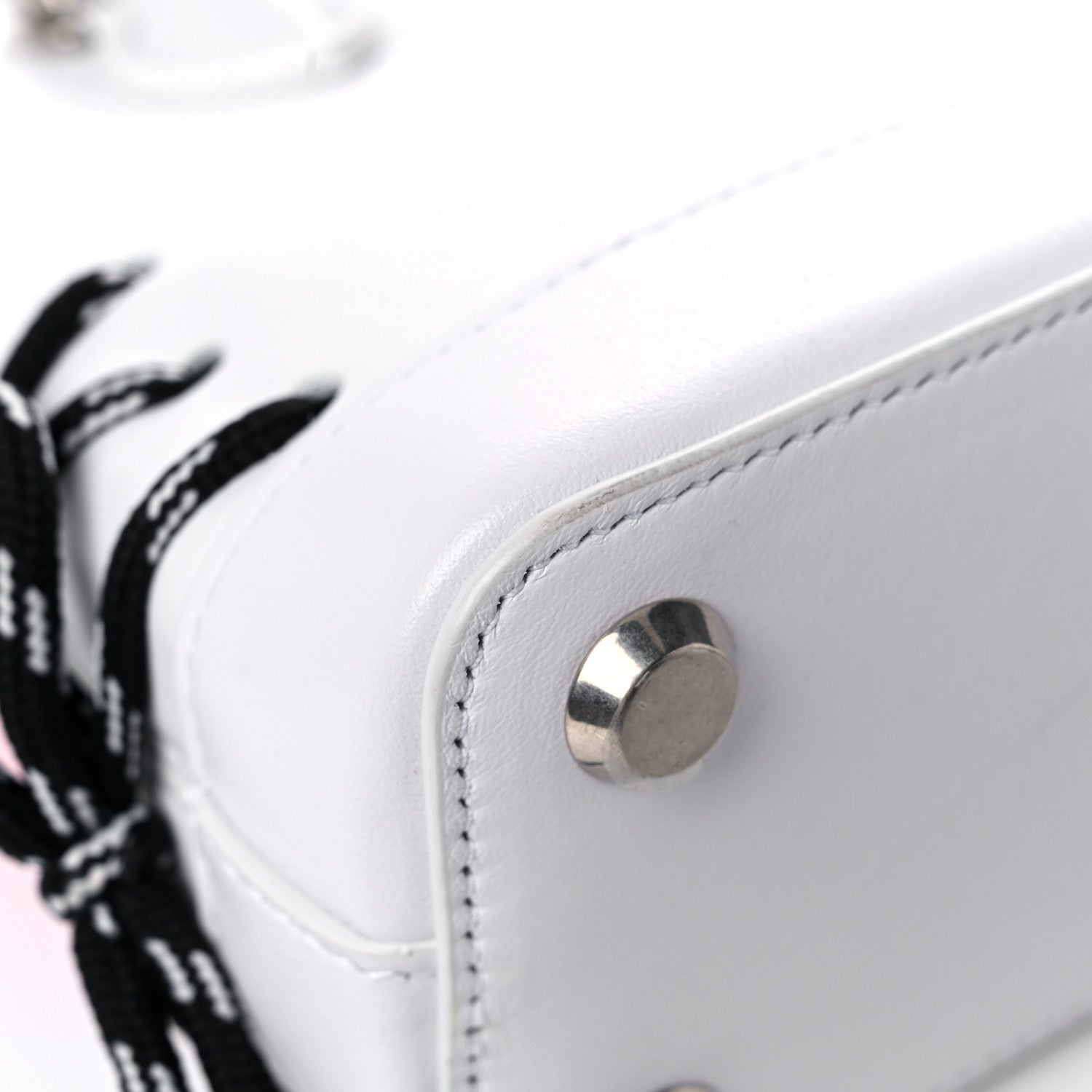 Balenciaga Calfskin Hello Kitty XXS Ville Top Handle Bag White 10 of 17