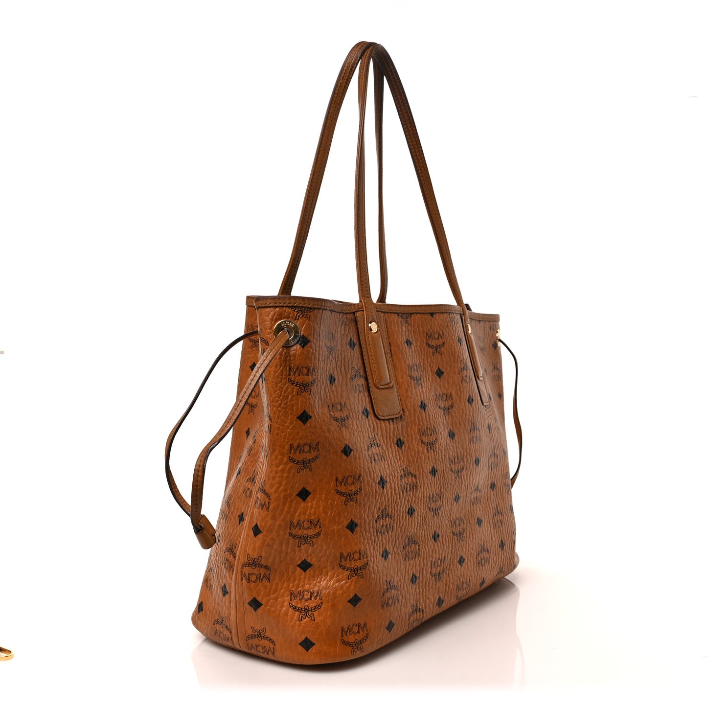 Visetos Large Liz Reversible Shopper Tote Cognac