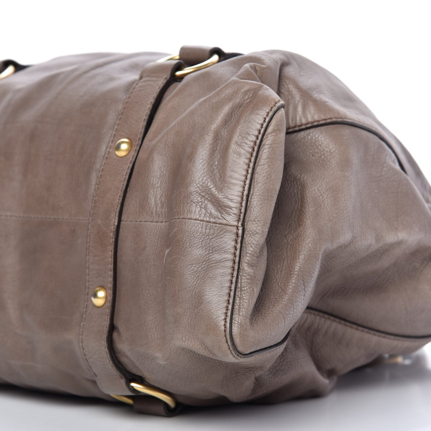 Vitello Lux Gathered Tote Juta