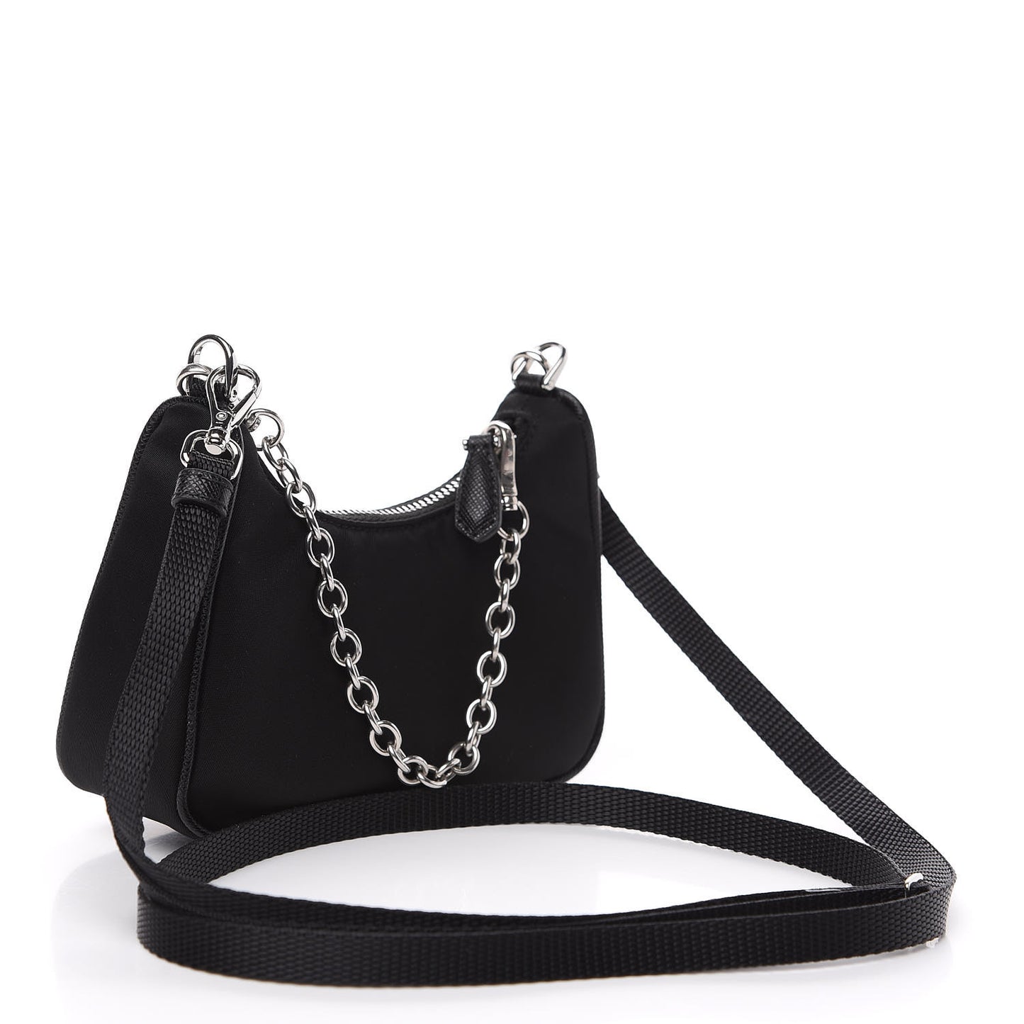 Tessuto Nylon Mini Re-Edition 2000 Shoulder Bag Black