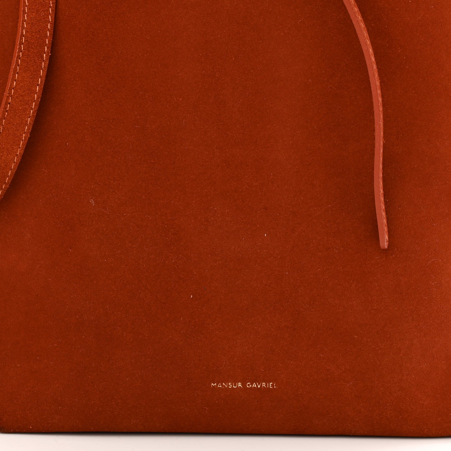 Suede Bucket Bag Brick