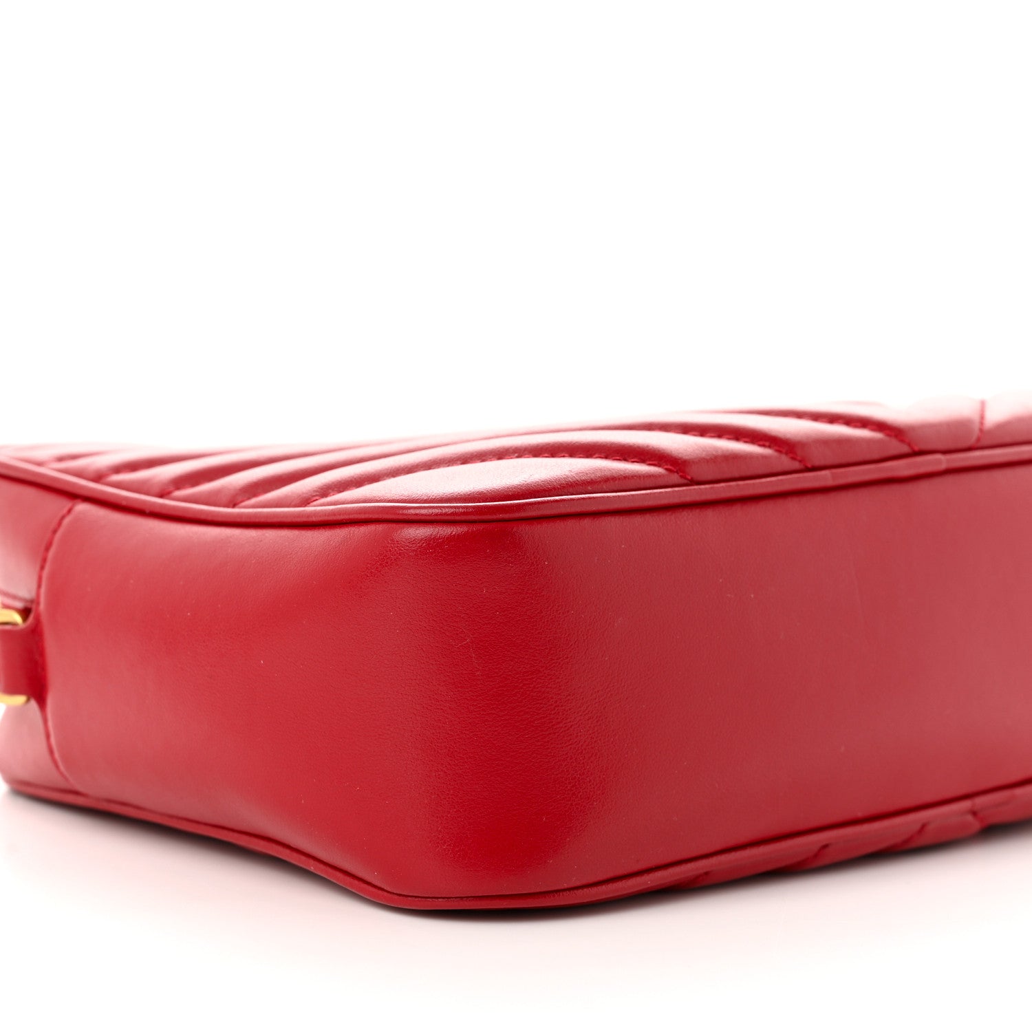 Saint Laurent Calfskin Matelasse Monogram Lou Camera Bag Opyum Red 9 of 14