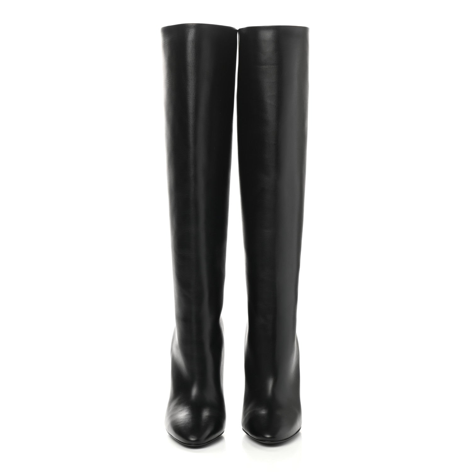 Saint Laurent Vanity Softy Calfskin 68 Tube 110 Boots 39 Black 2 of 7