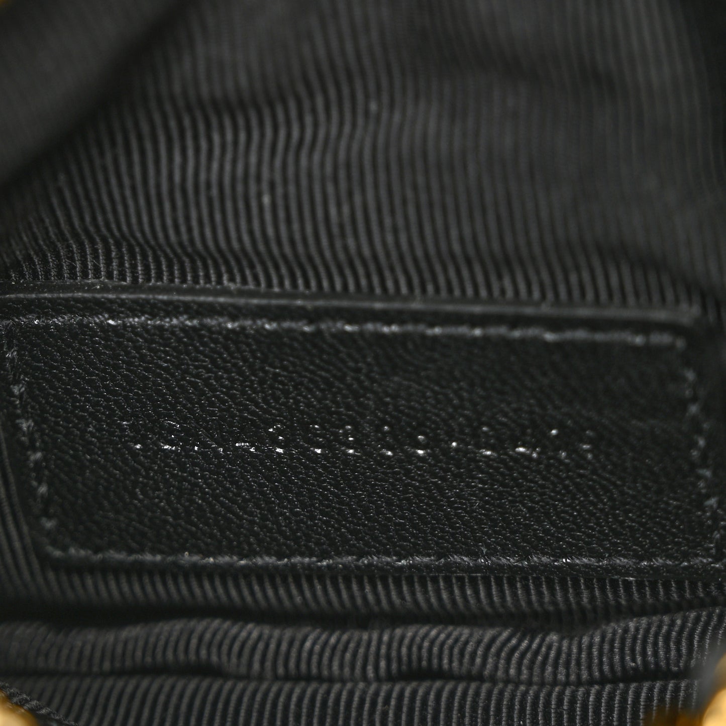 Calfskin Matelasse Monogram Key Pouch Black