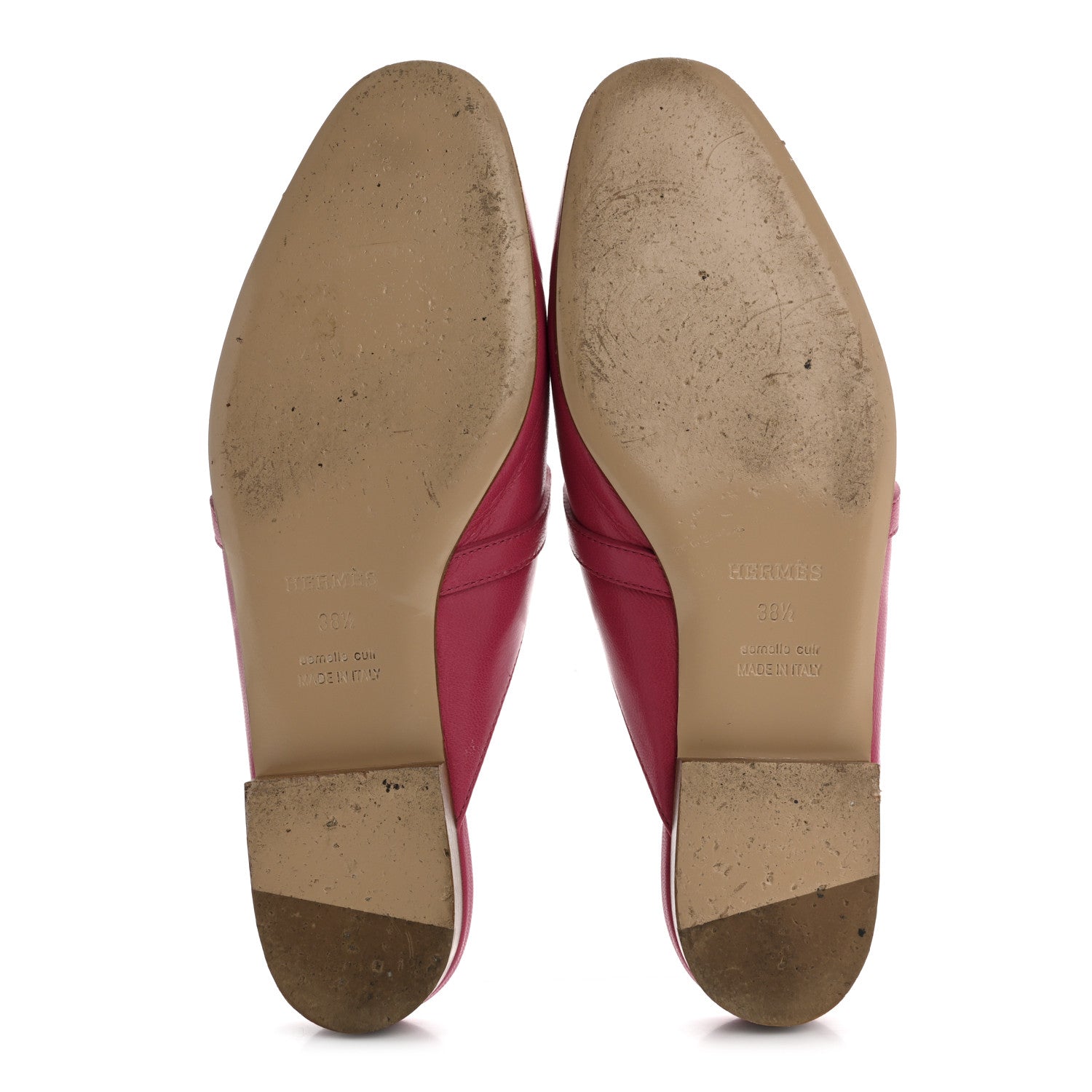 Hermes Goatskin Oz Mules 38.5 Rose Framboise 6 of 9