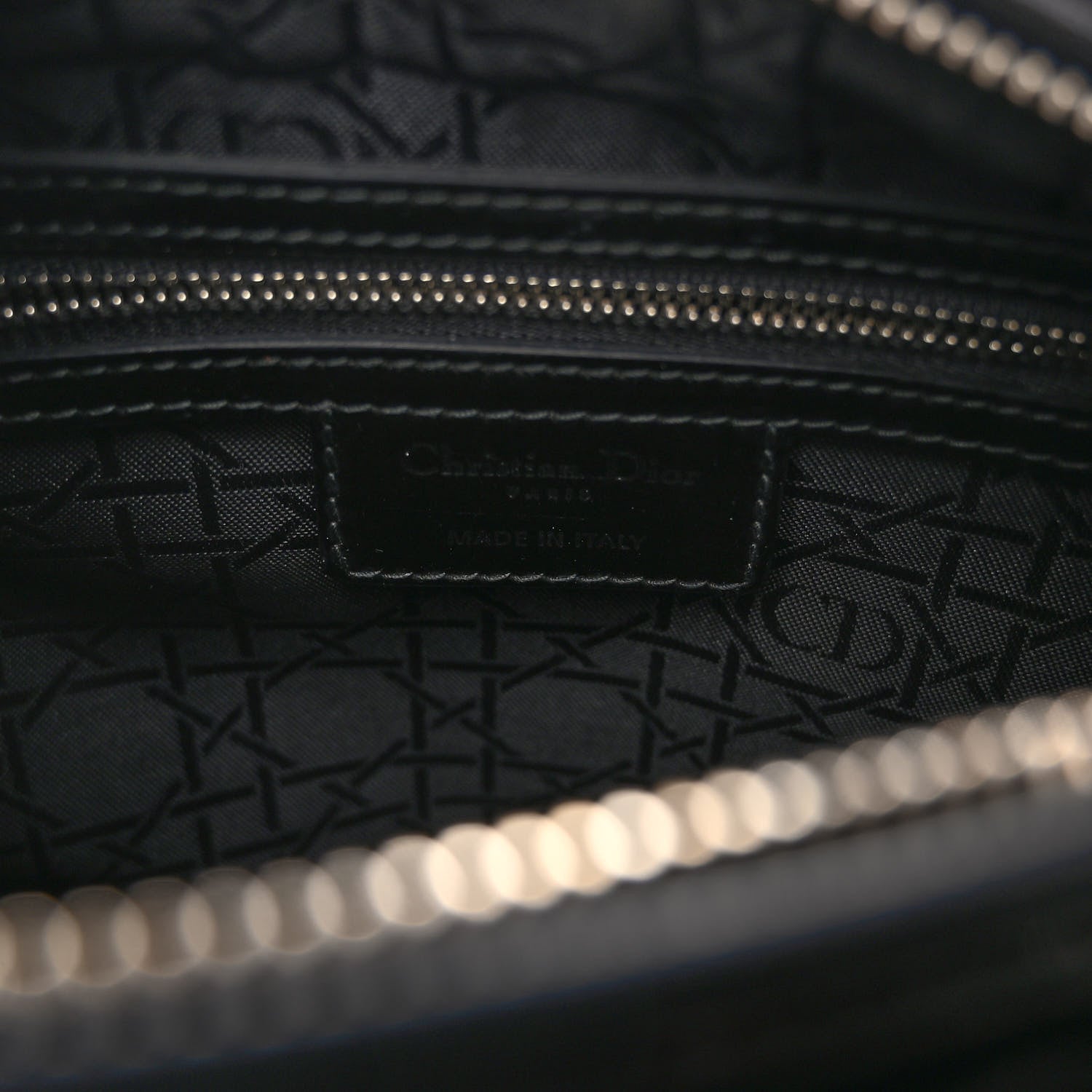 Christian Dior Patent Cannage Medium Lady Dior Black 6 of 9