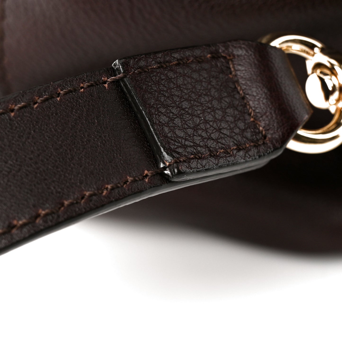 Suede Calfskin Small Faye Backpack Carbon Brown