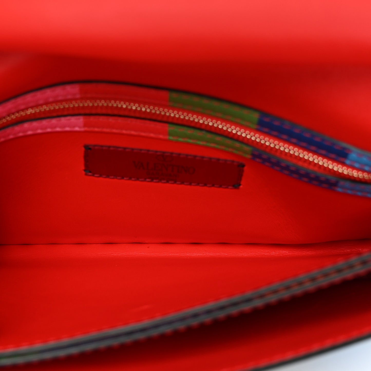 Vitello 1973 Rockstud Wristlet Clutch Multicolor