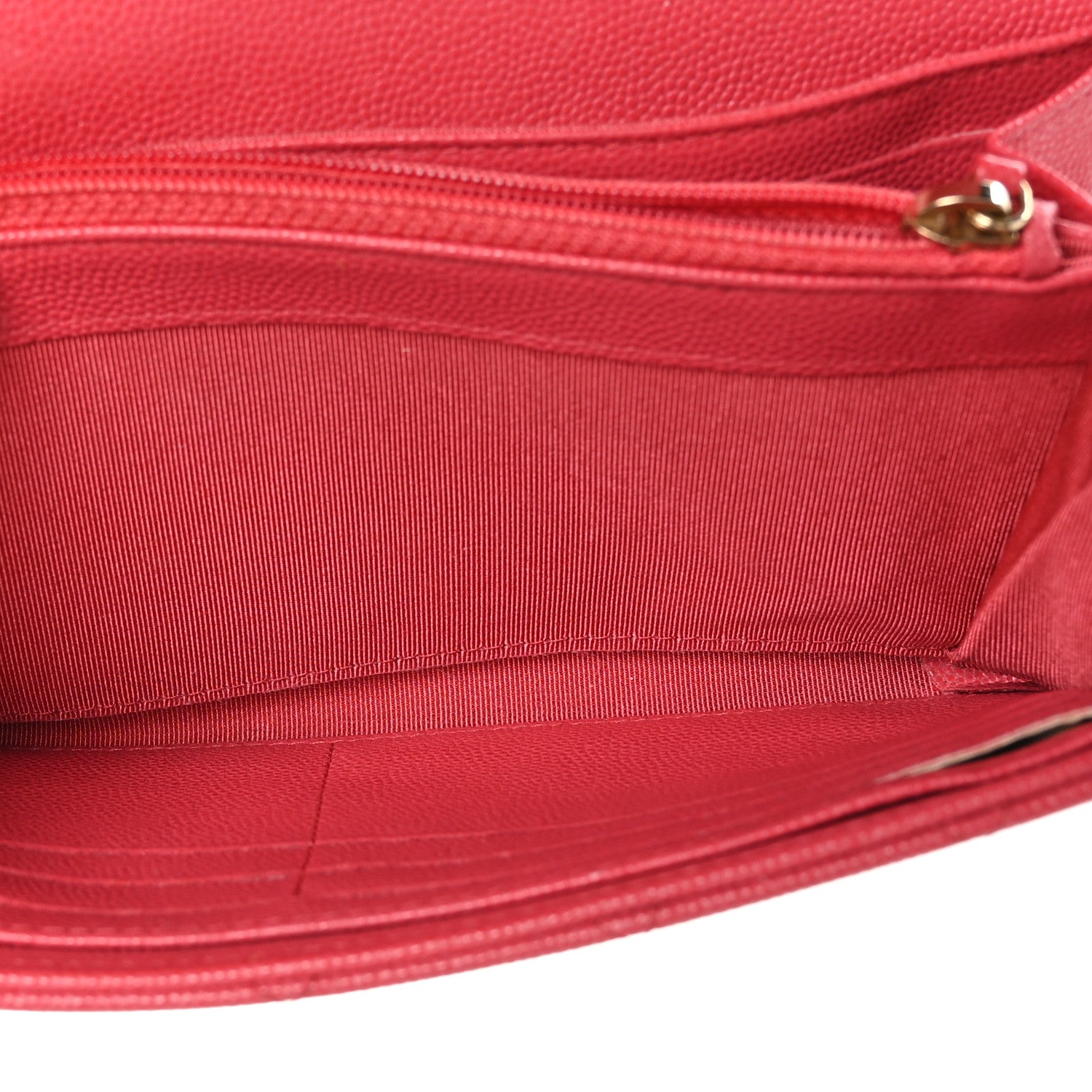 Chanel Caviar Quilted Large Gusset Flap Wallet Pink 5 of 14