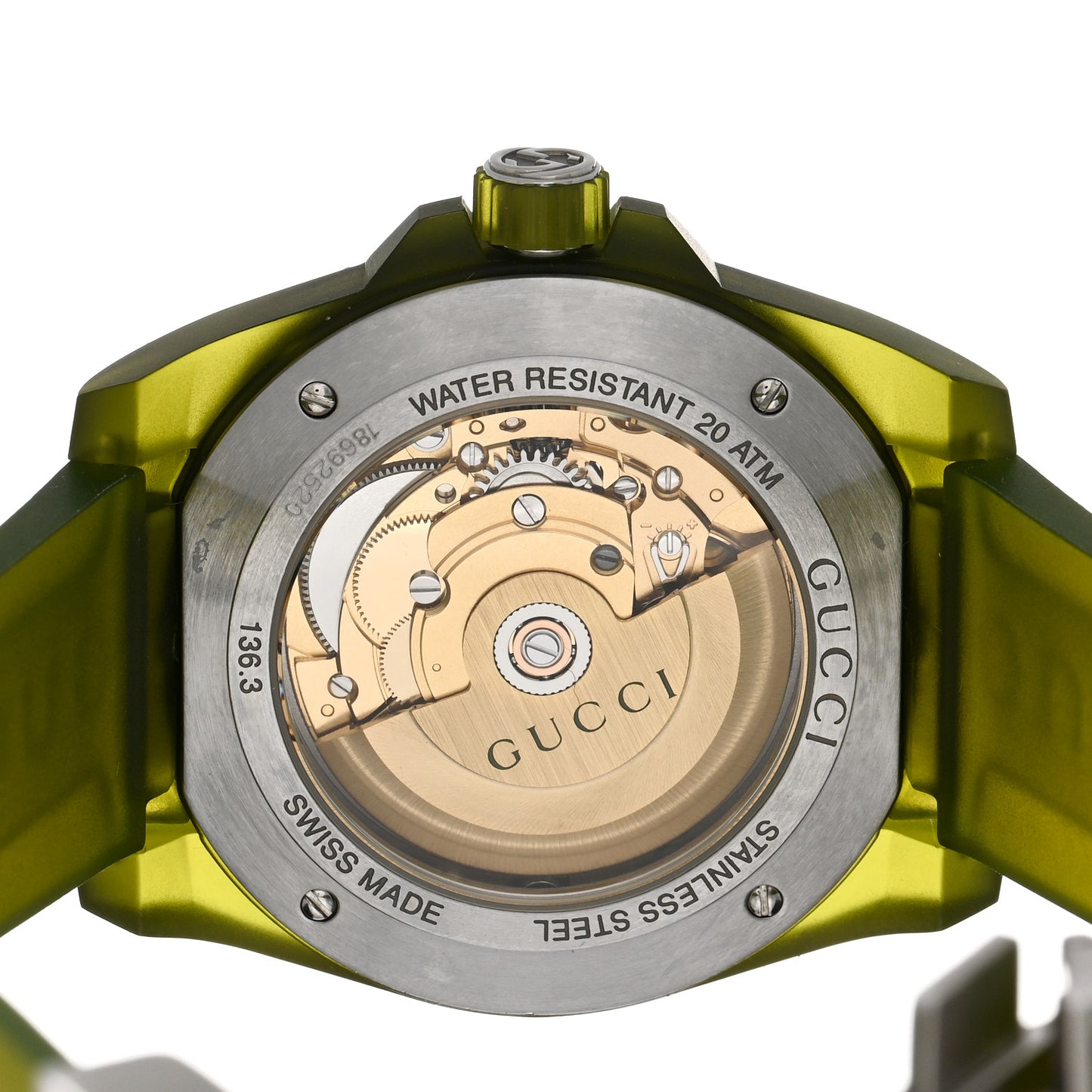 Stainless Steel Rubber 40mm Dive Quartz Watch Green