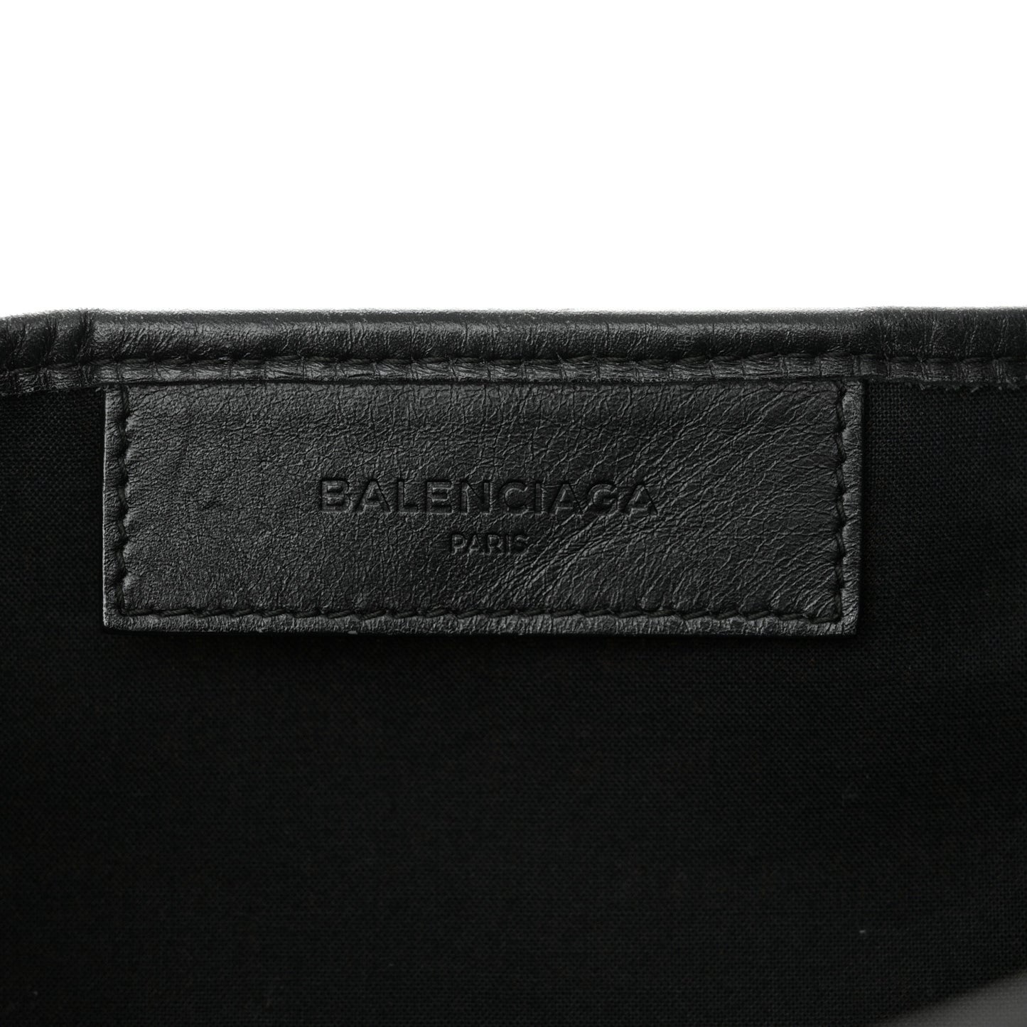 Cotton Canvas Satin Calfskin S Navy Cabas Natural Black
