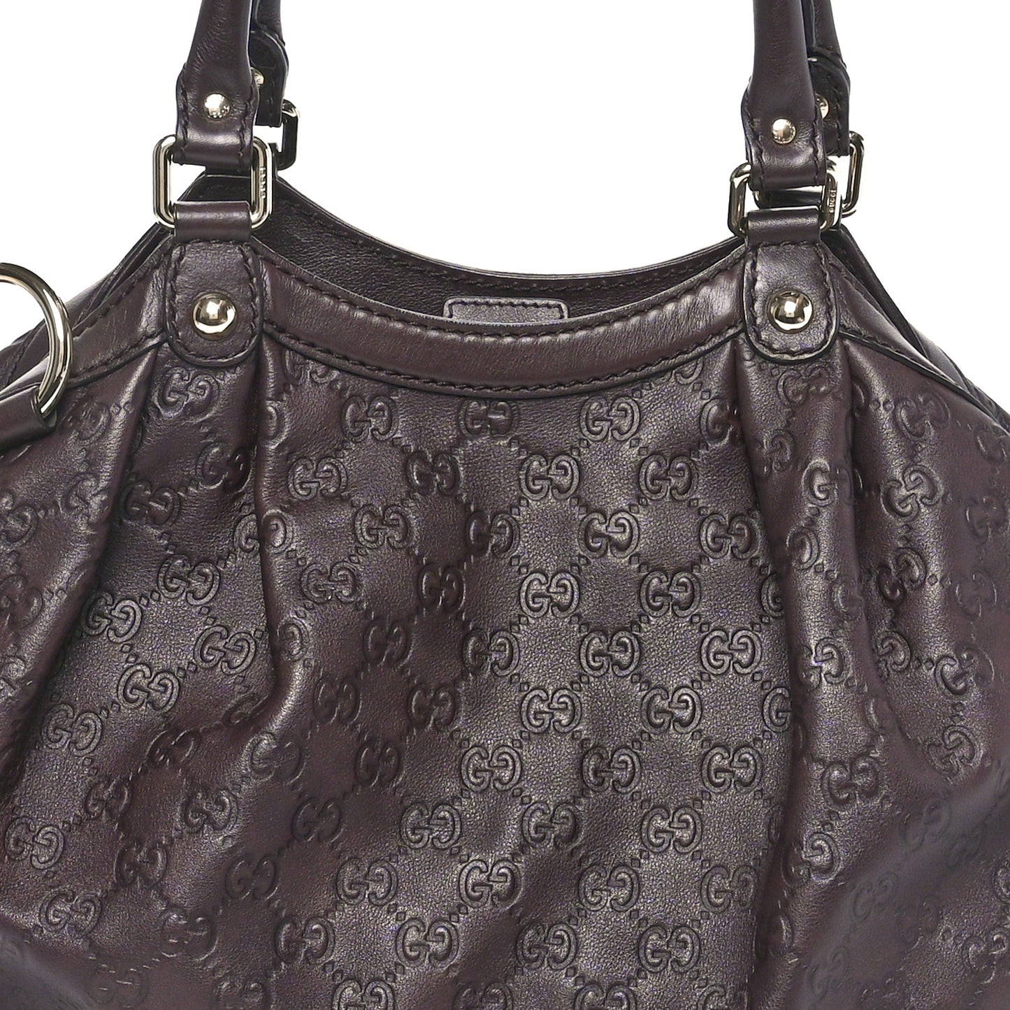 Guccissima Medium Sukey Tote Chocolate