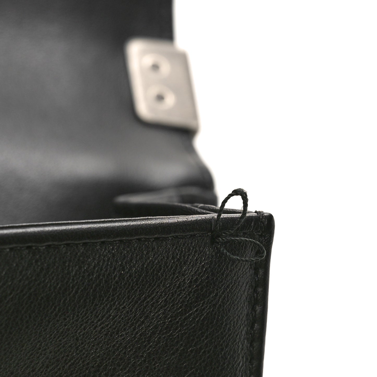 Lambskin Quilted Medium Boy Flap Black