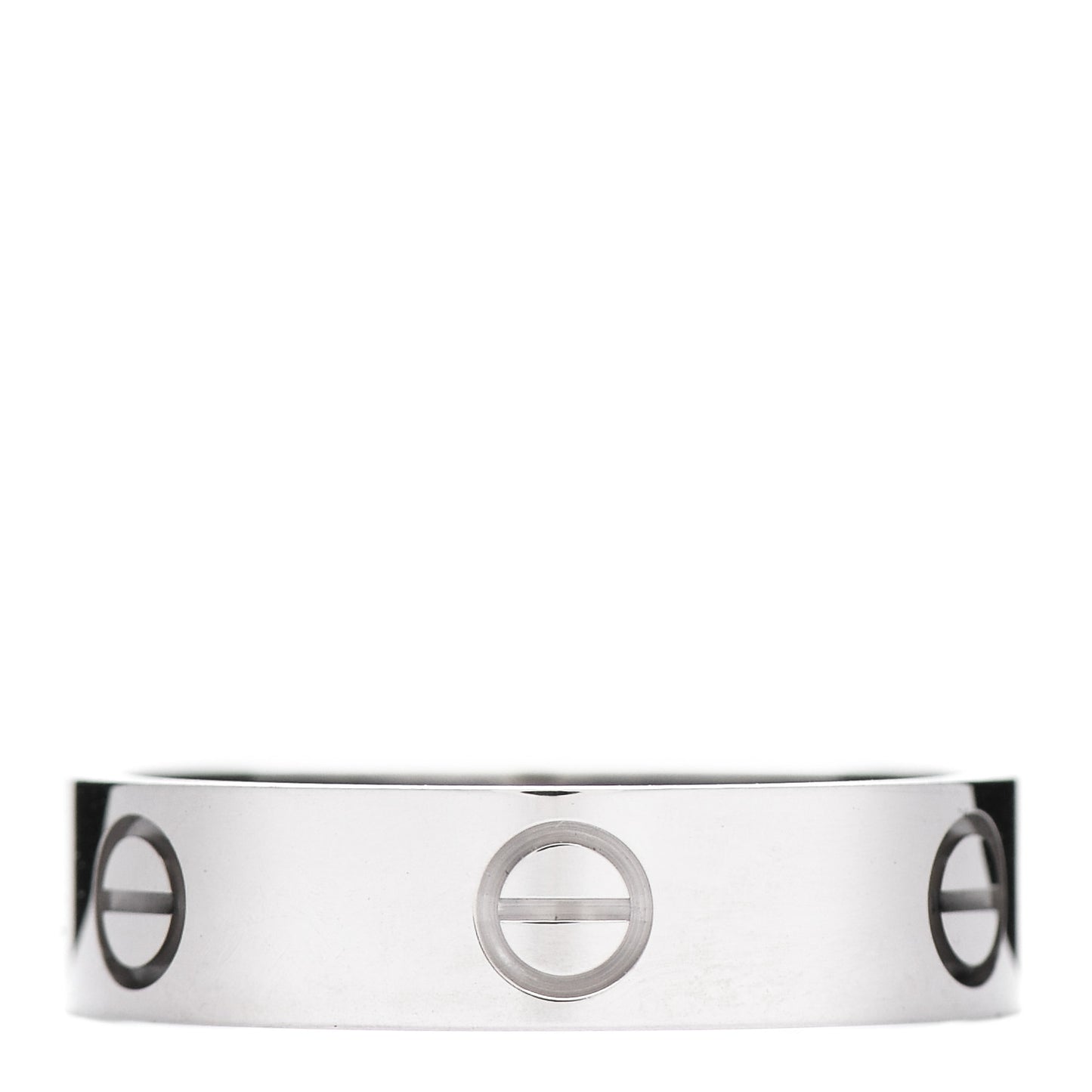 18K White Gold 5.5mm LOVE Ring 61 9.5