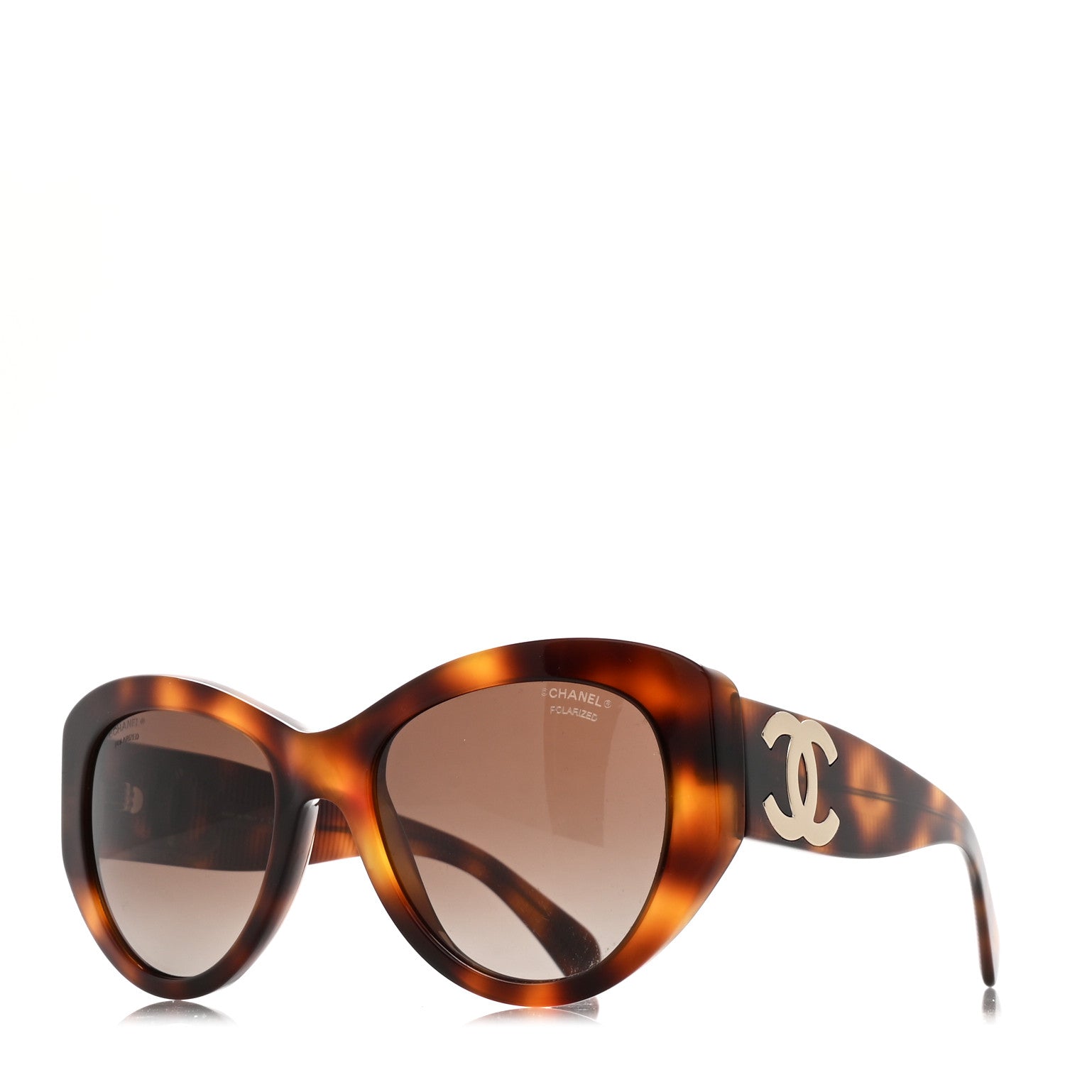 Chanel Acetate Polarized Butterfly Large CC Sunglasses 5492-A
