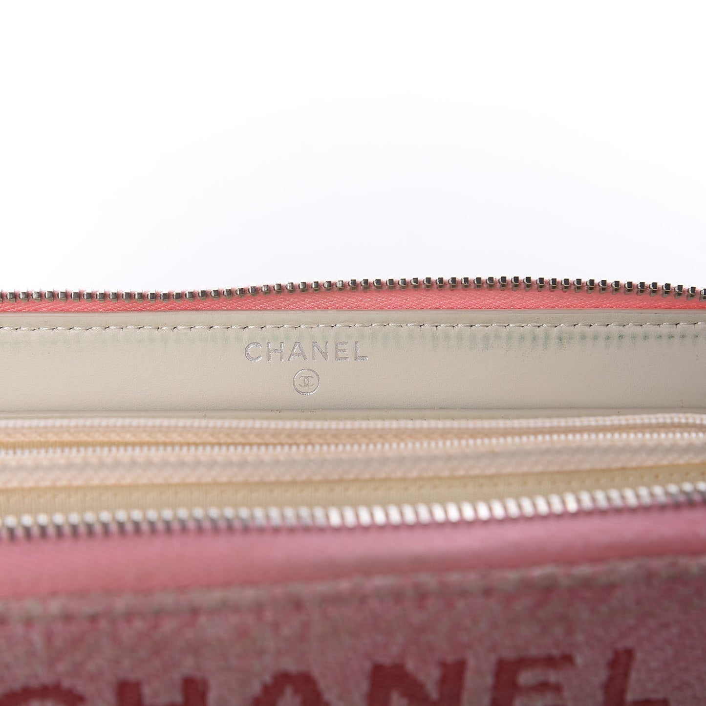Canvas Deauville Large Zip Around Wallet Pink