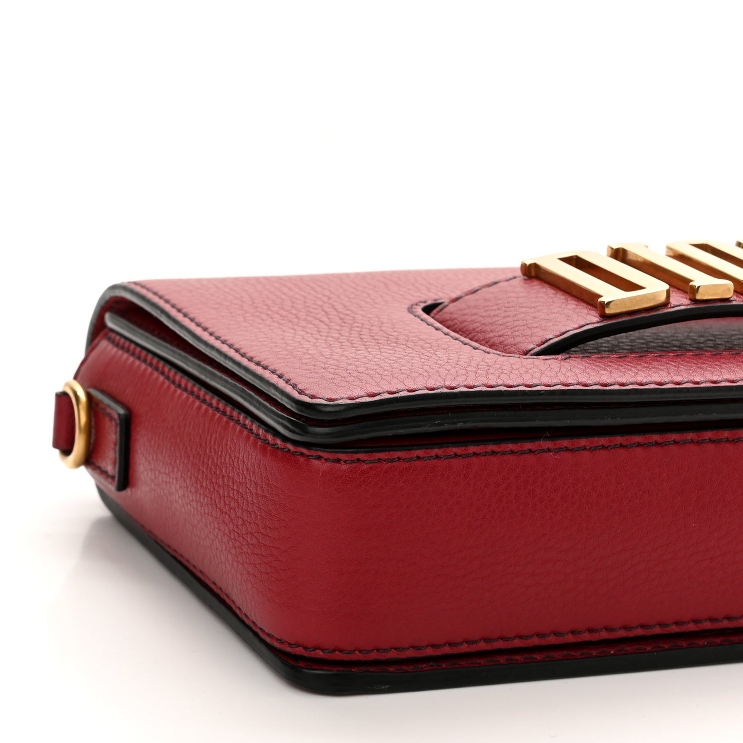 Calfskin Dio(r)evolution Flap Bag Red