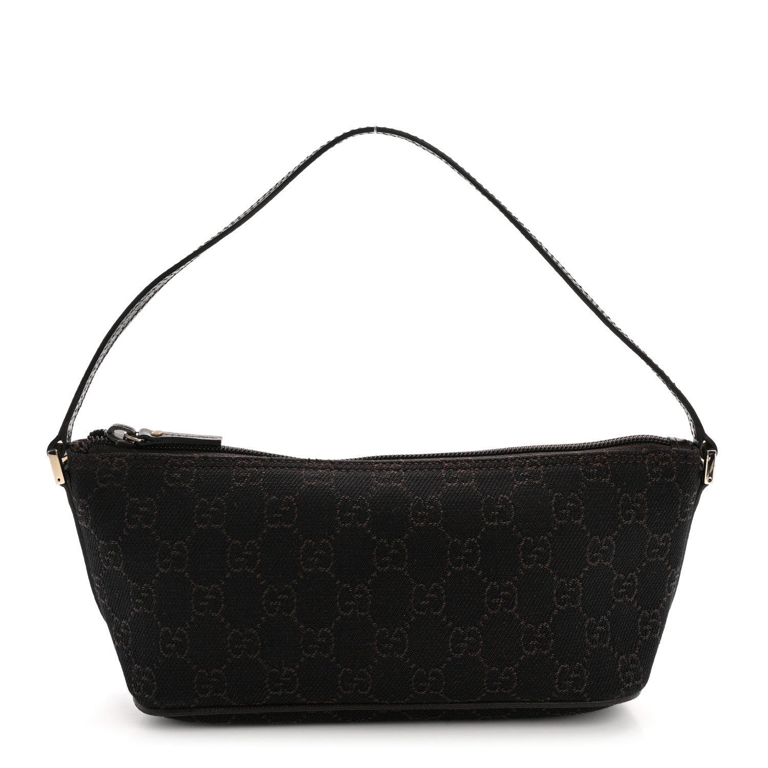 Gucci Monogram Boat Pochette Dark Brown 1 of 13