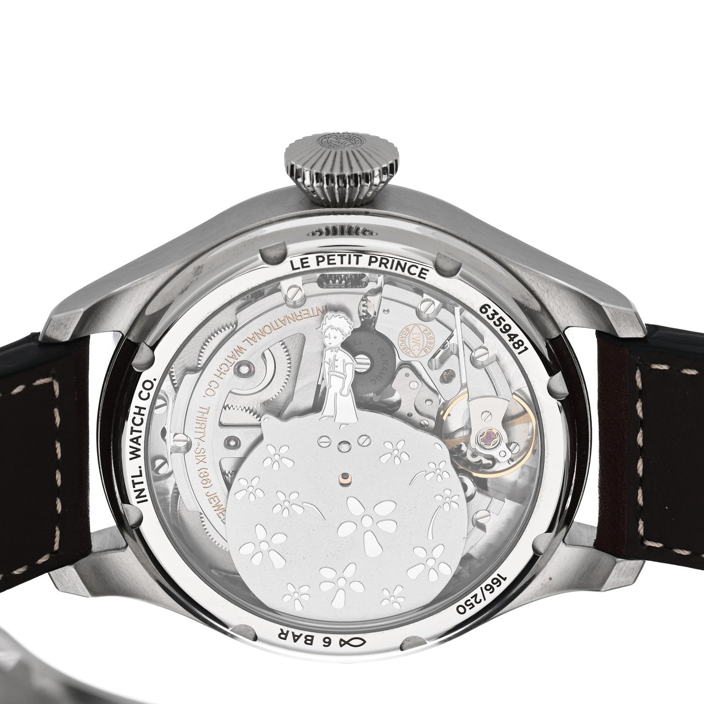 Stainless Steel Calfskin 46mm Big Pilot's Annual Calendar “Le Petit Prince” Automatic Watch Blue IW502710