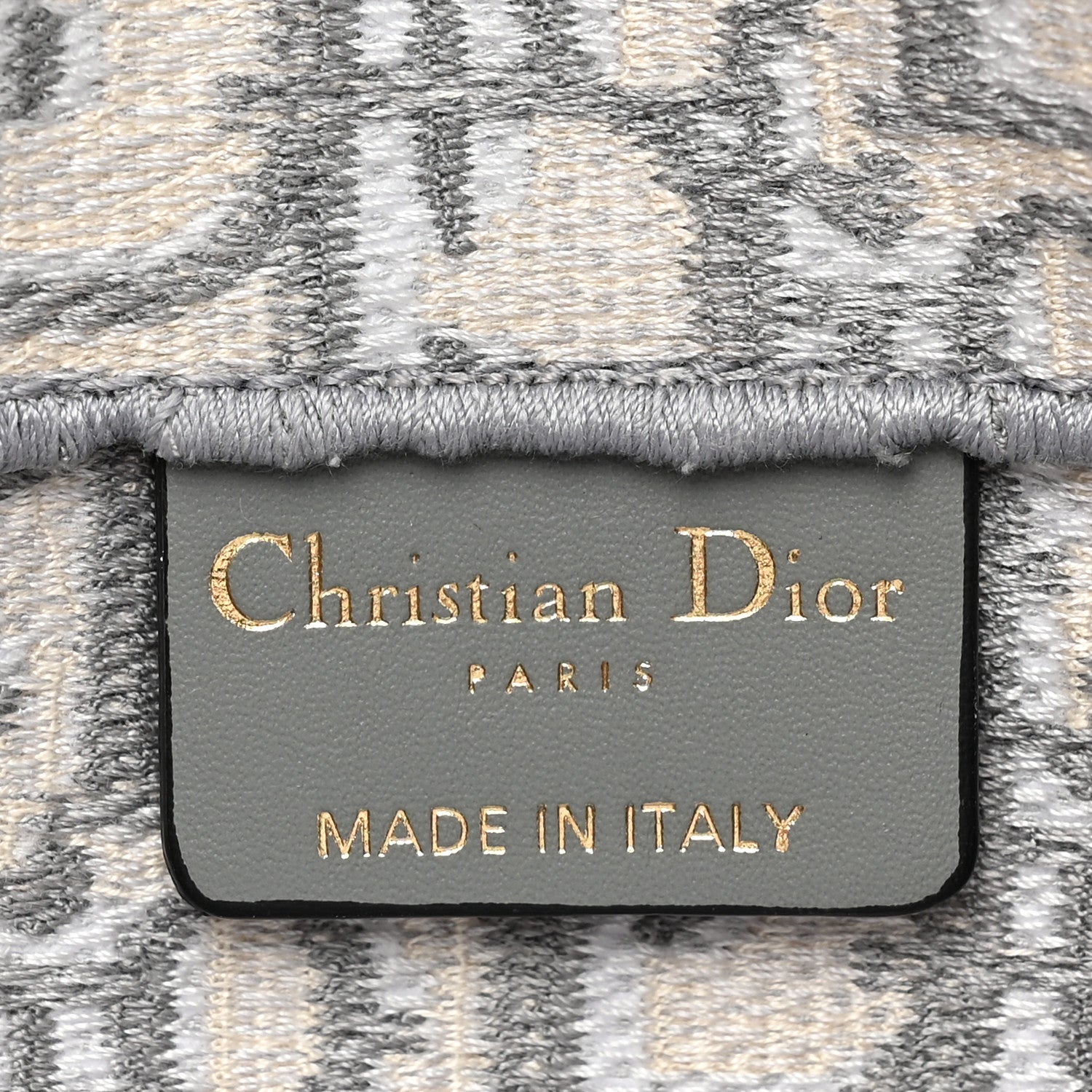 Christian Dior Oblique Slim Saddle Pouch Grey 6 of 10