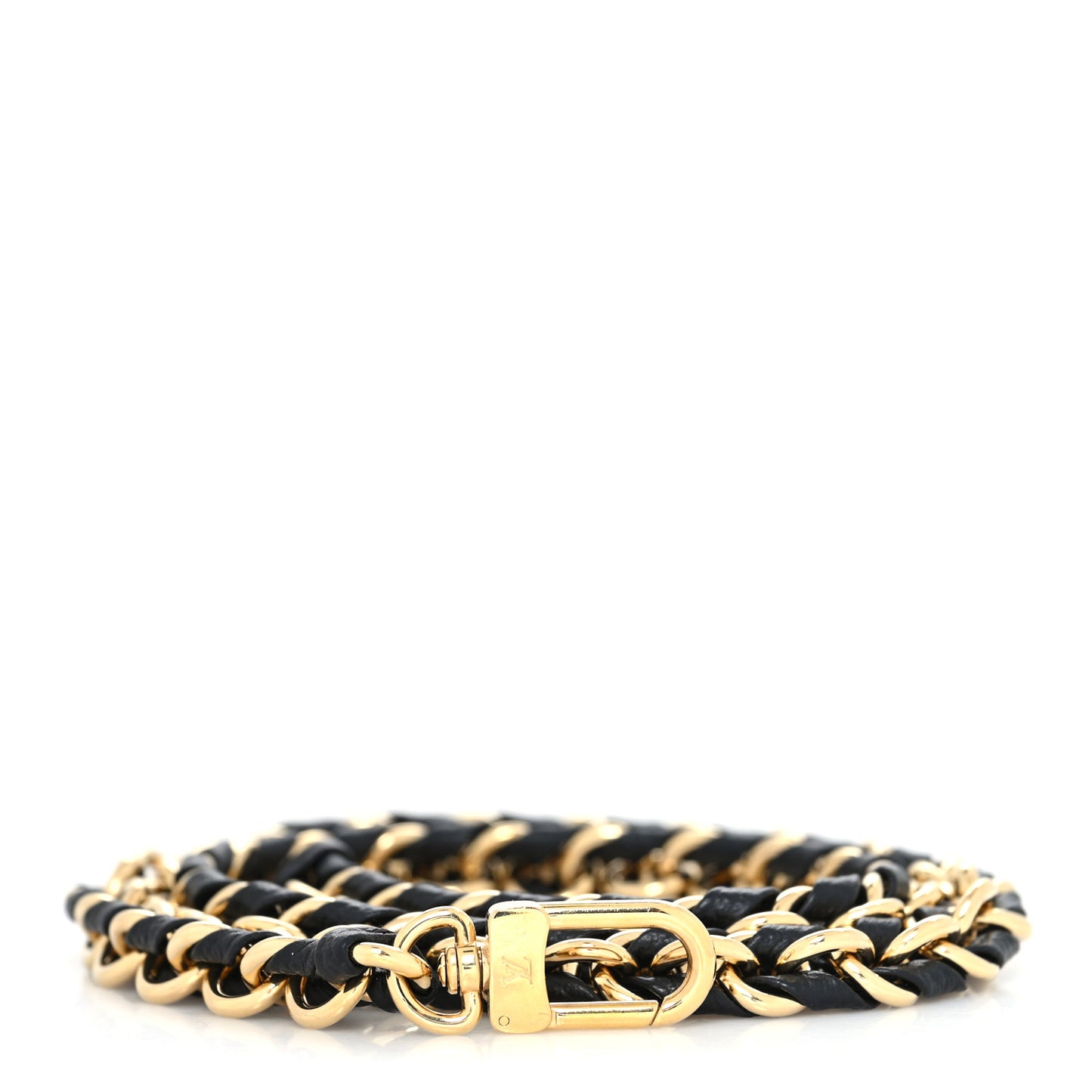Calfskin Multi Pochette Chain Shoulder Strap Black Gold