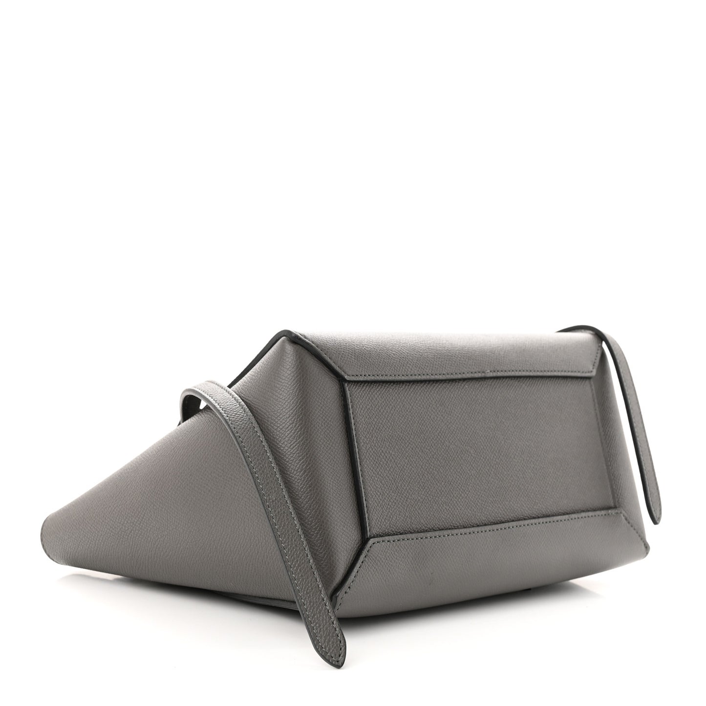 Grained Calfskin Mini Belt Bag Grey