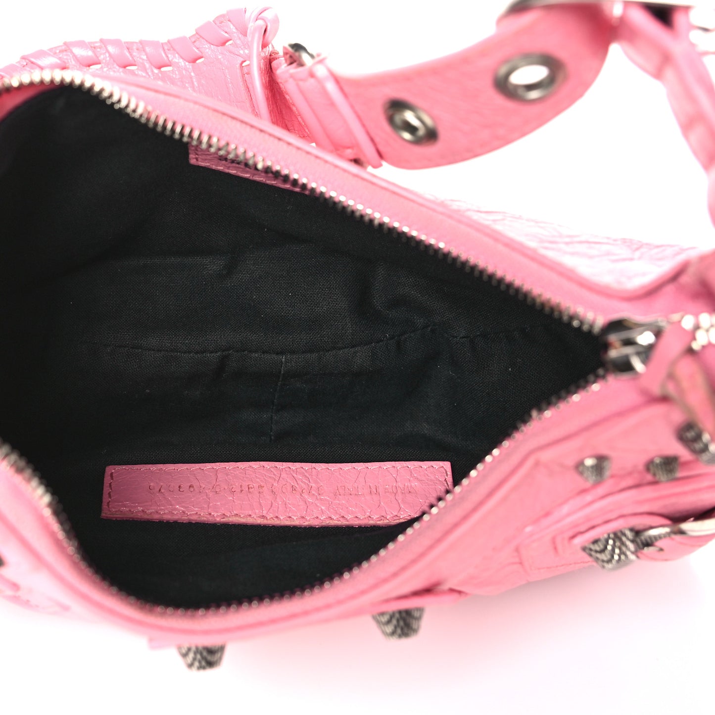 Agneau Arena Le Cagole Shoulder Bag XS Candy Pink
