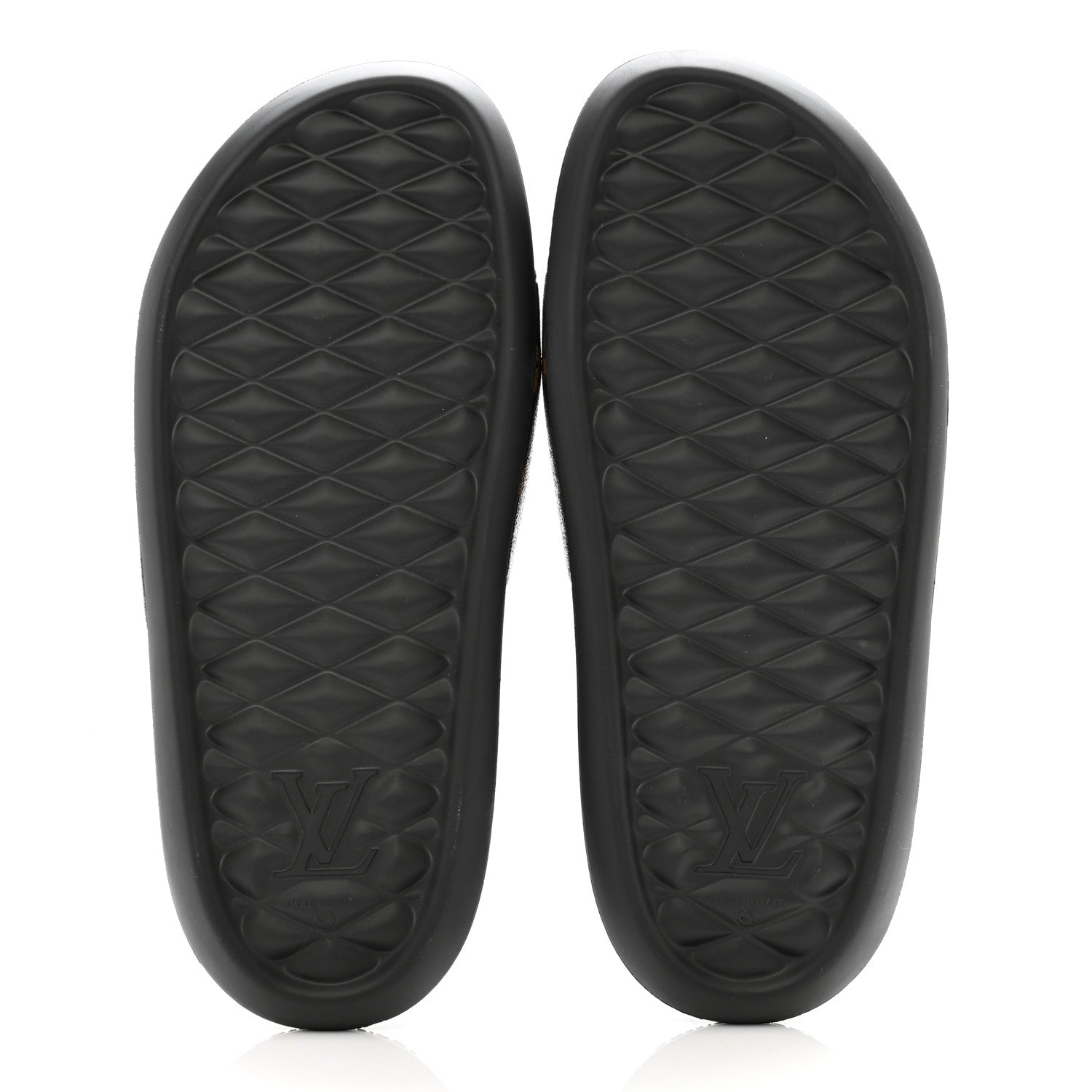 Louis Vuitton Rubber Monogram Mens Waterfront Mules 10 Macassar 5 of 7