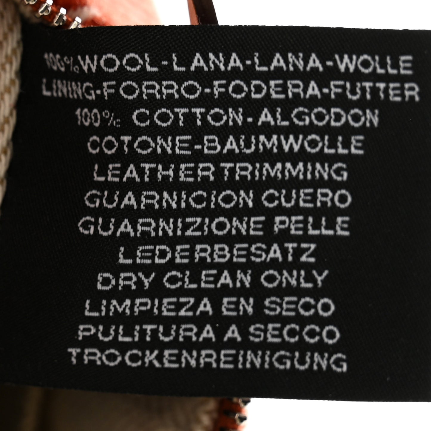 Wool Small Bride-A-Brac H Natte Pouch Tomette
