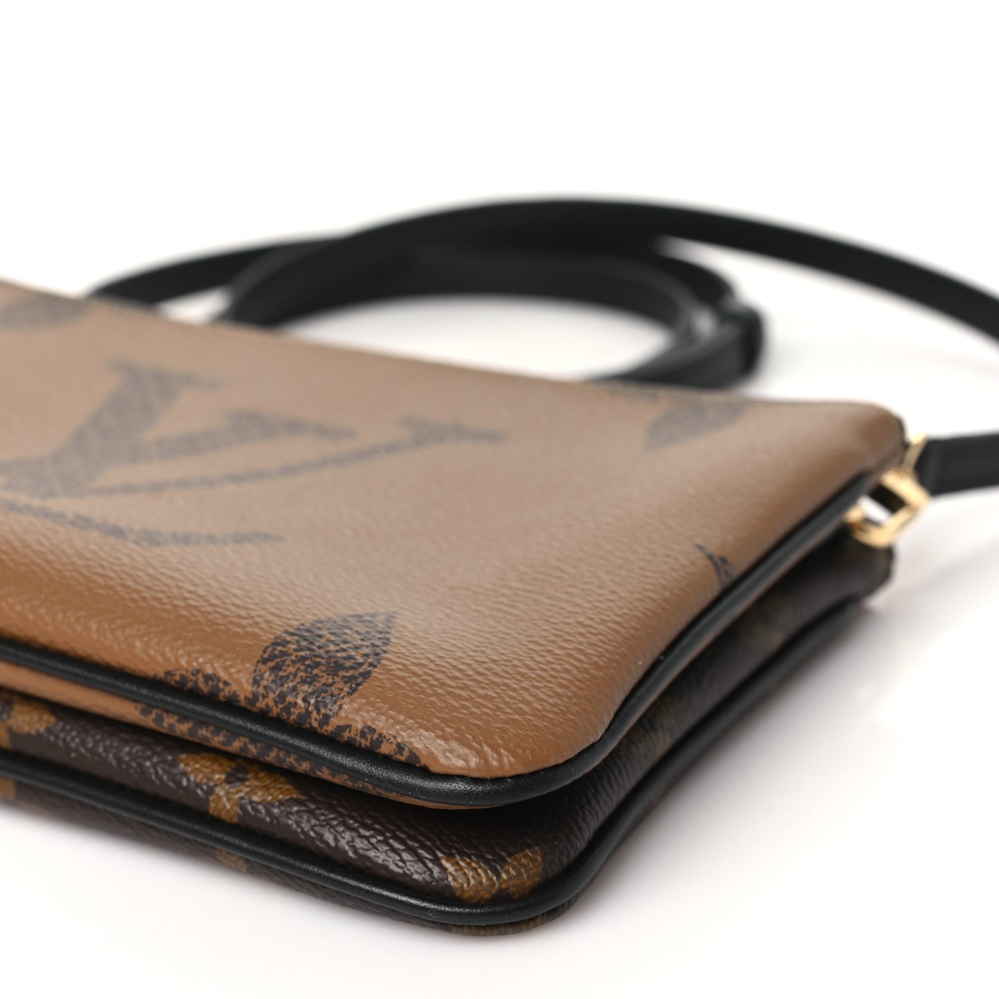 Reverse Monogram Giant Double Zip Pochette